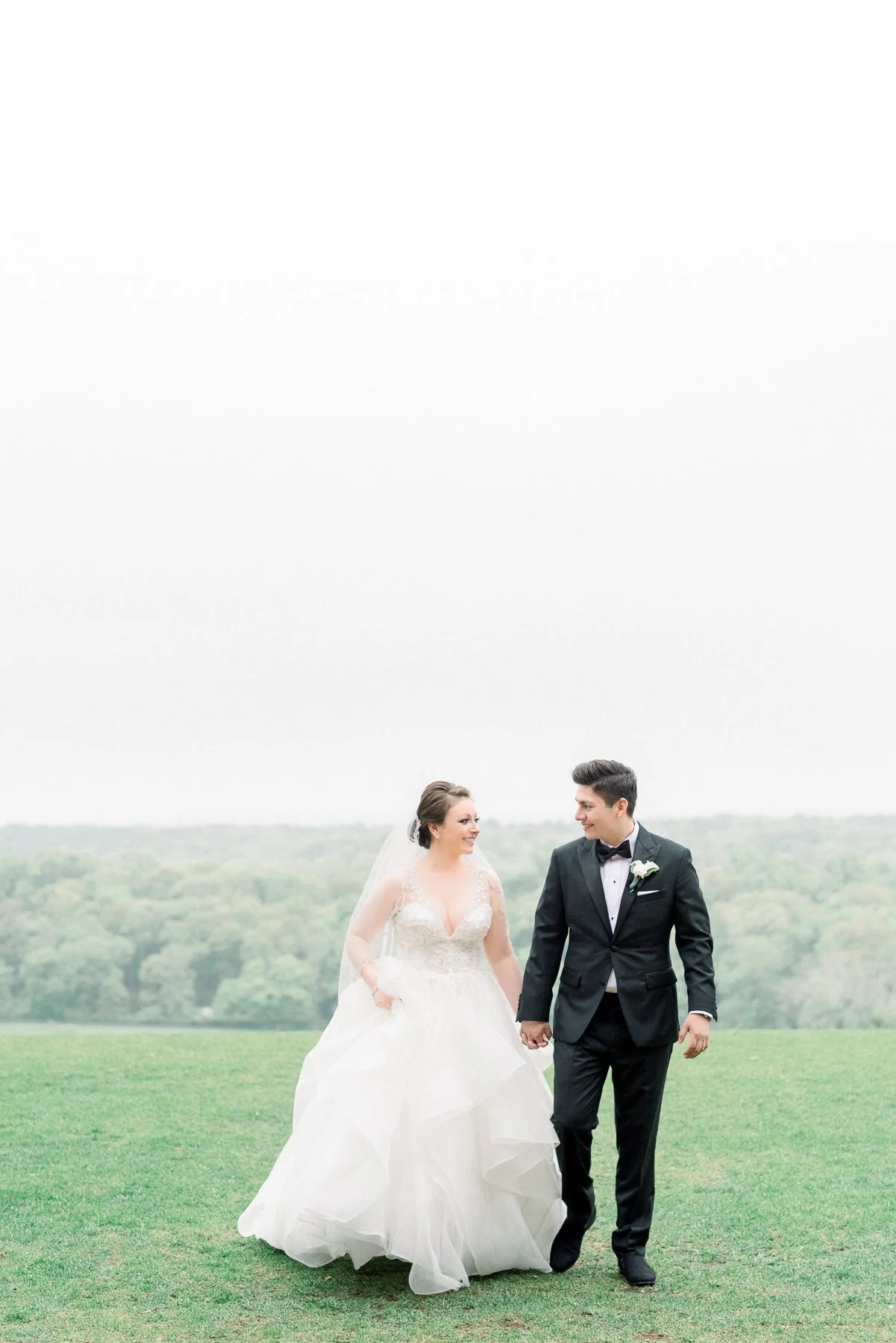 Bride and Groom at Natirar Mansion