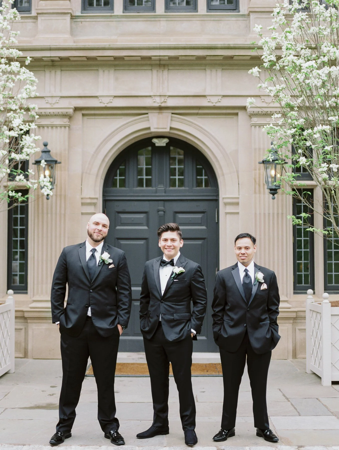 Groomsmen at Natirar Mansion