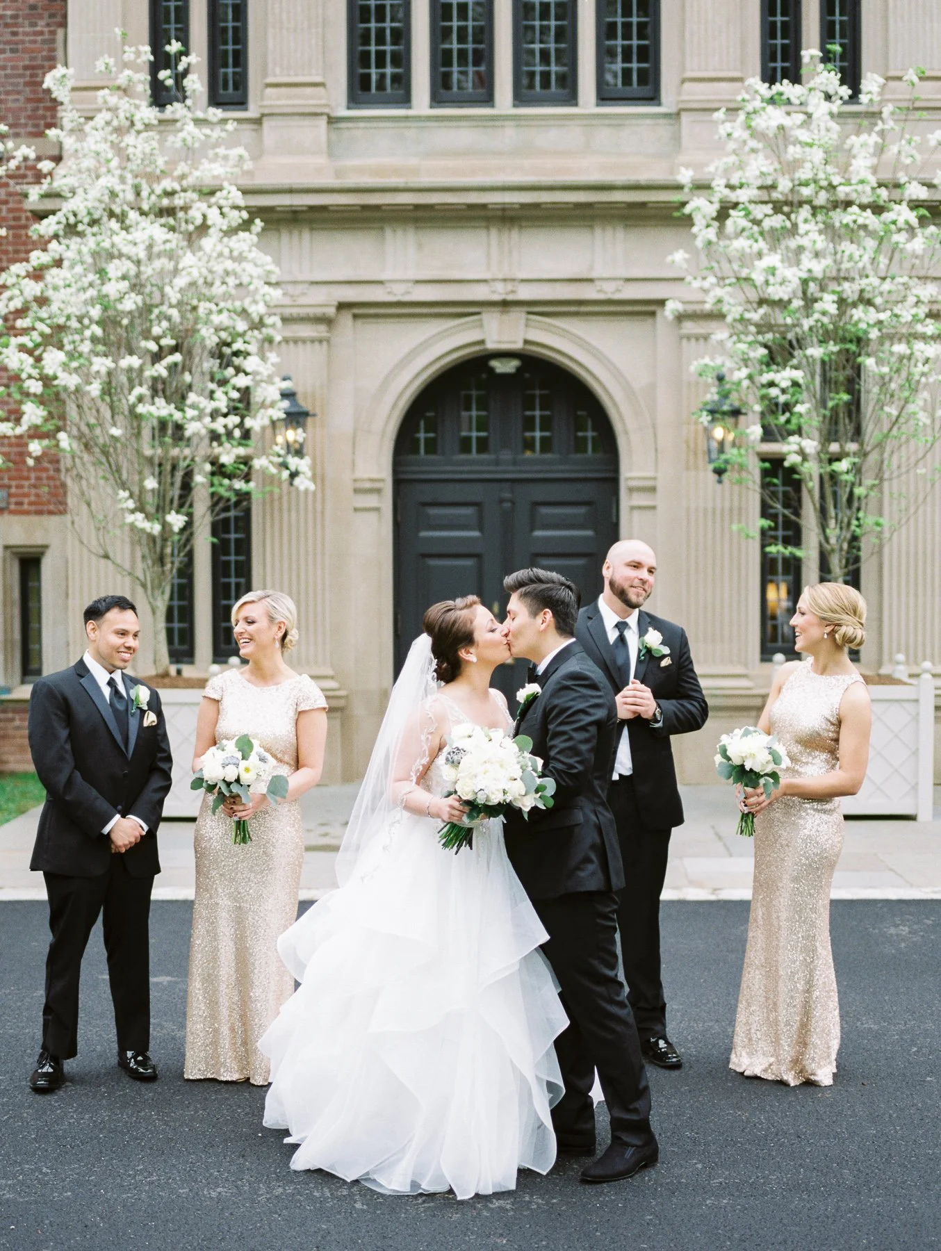 Bridal Party at Natirar Mansion