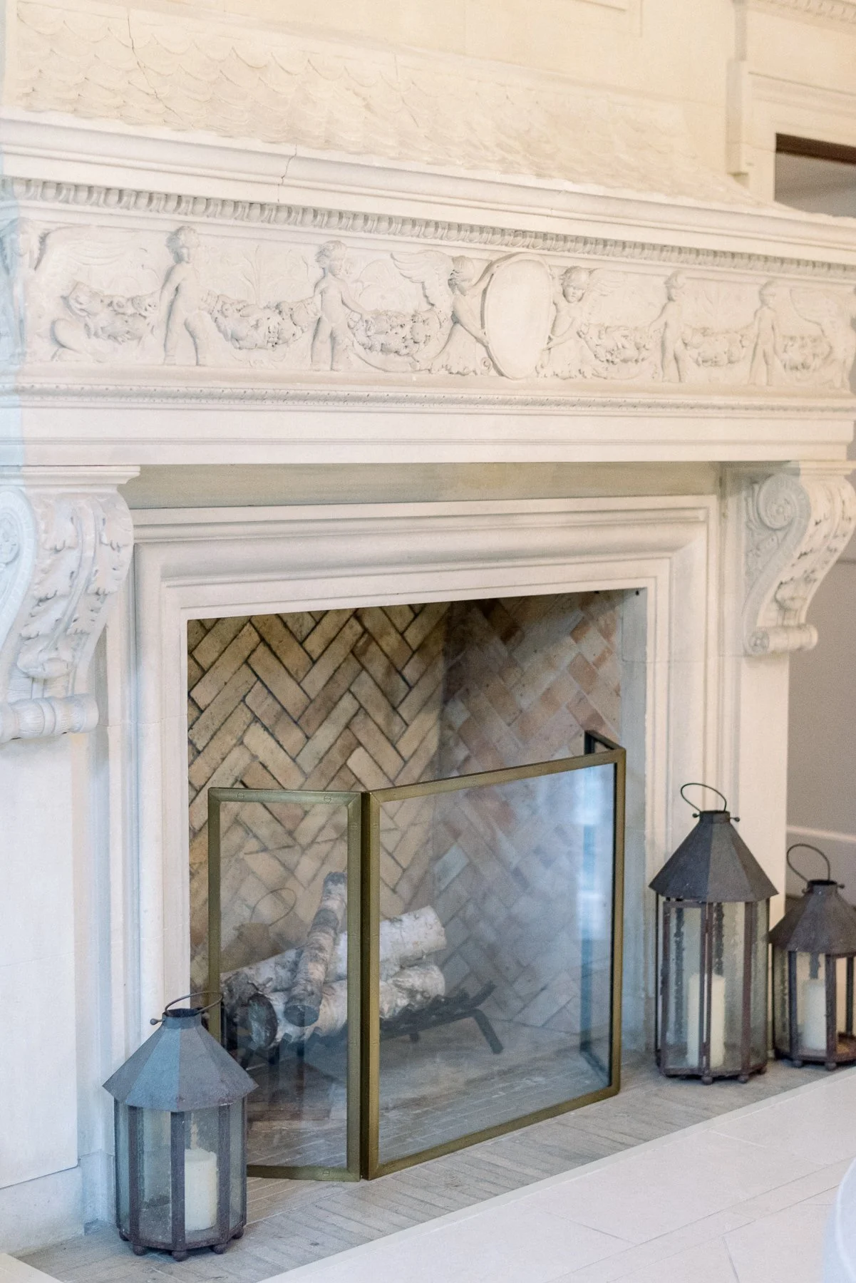 Entry Way Fireplace at Natirar
