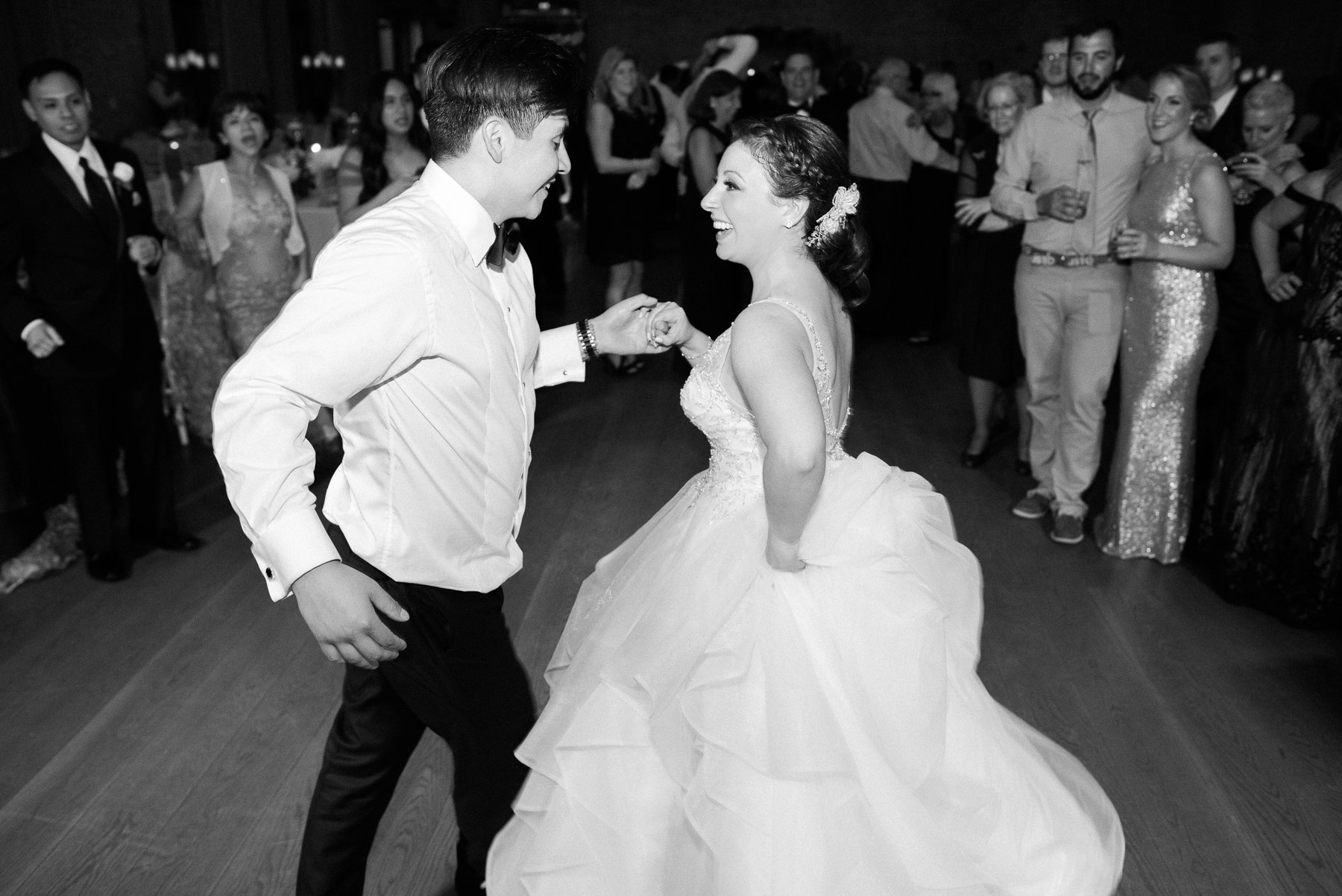 Black and White Dancing Photo