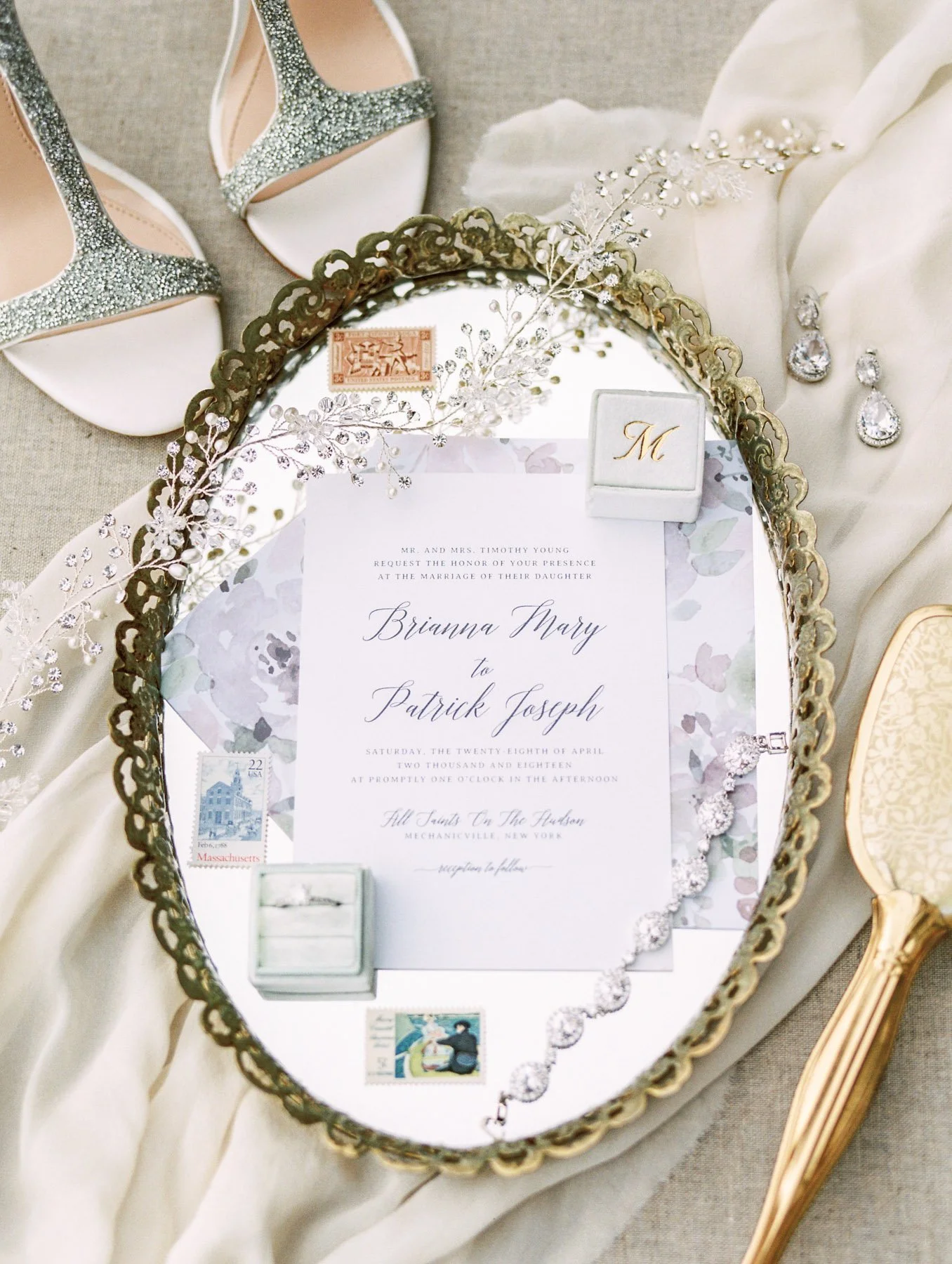 Wedding Invitation at Inn at Erlowest in Lake George, NY