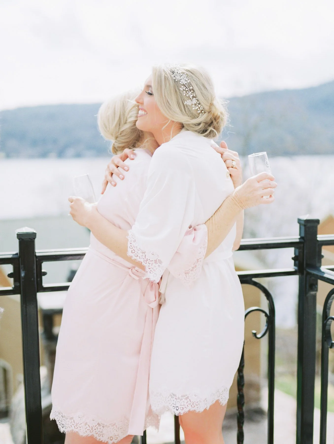Mother of Bride and Bride at Inn at Erlowest in Lake George, NY