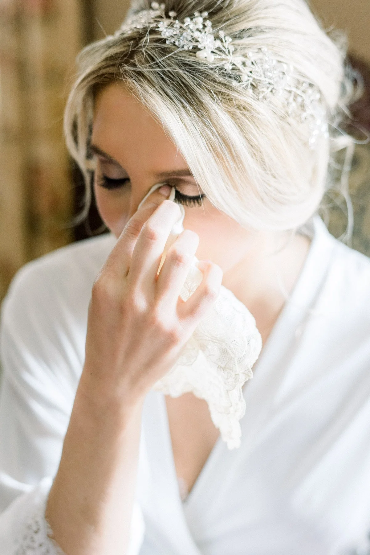 Bride and Grandmother's Handkerchief