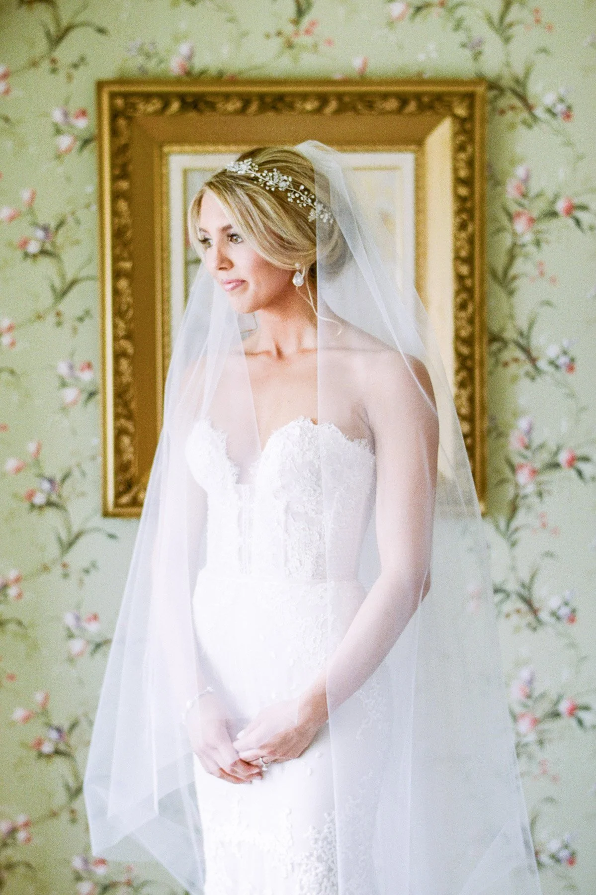 Bridal Portrait in Lake George, NY