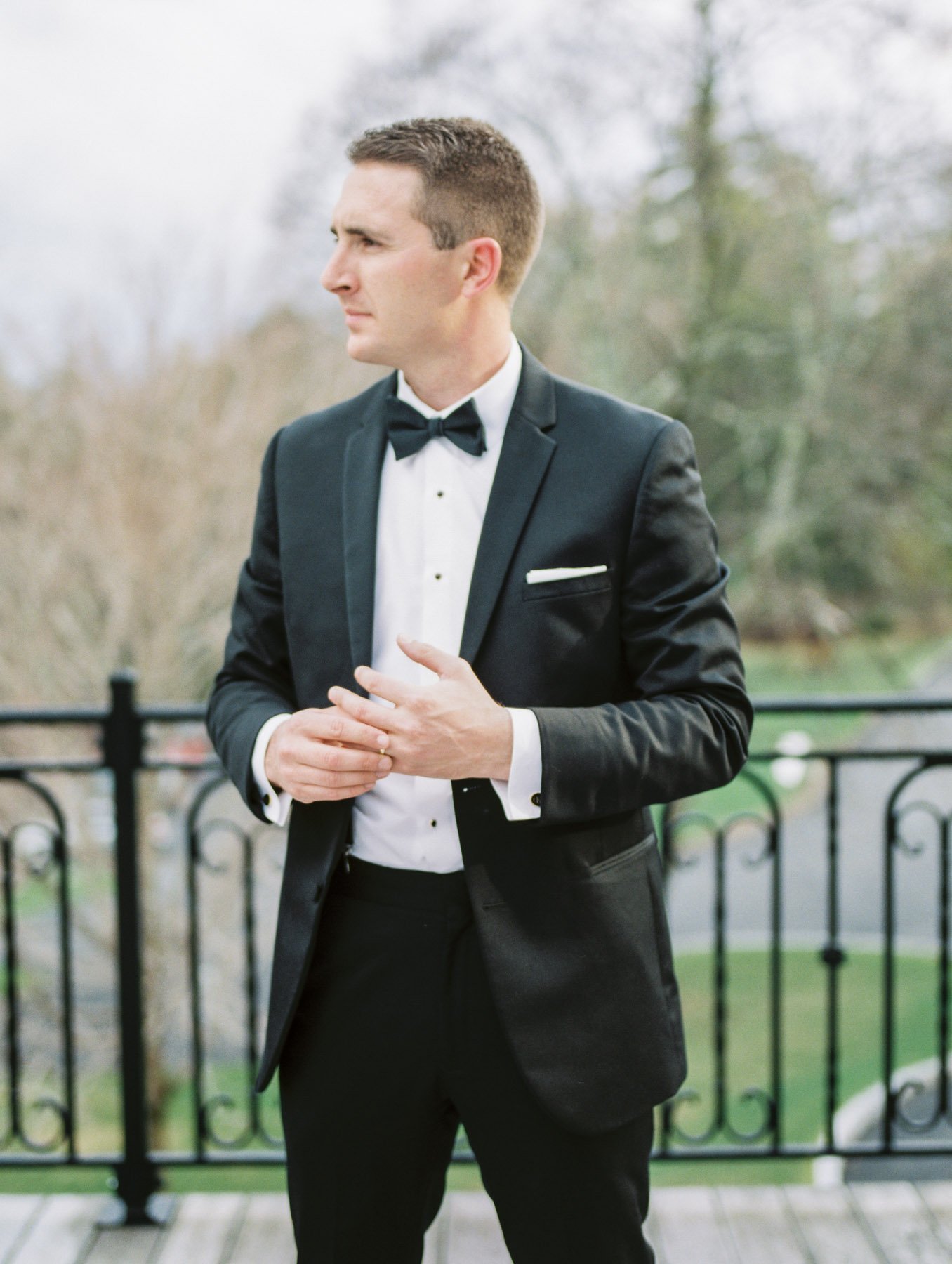 Groom Portrait Inn at Erlowest in Lake George, NY