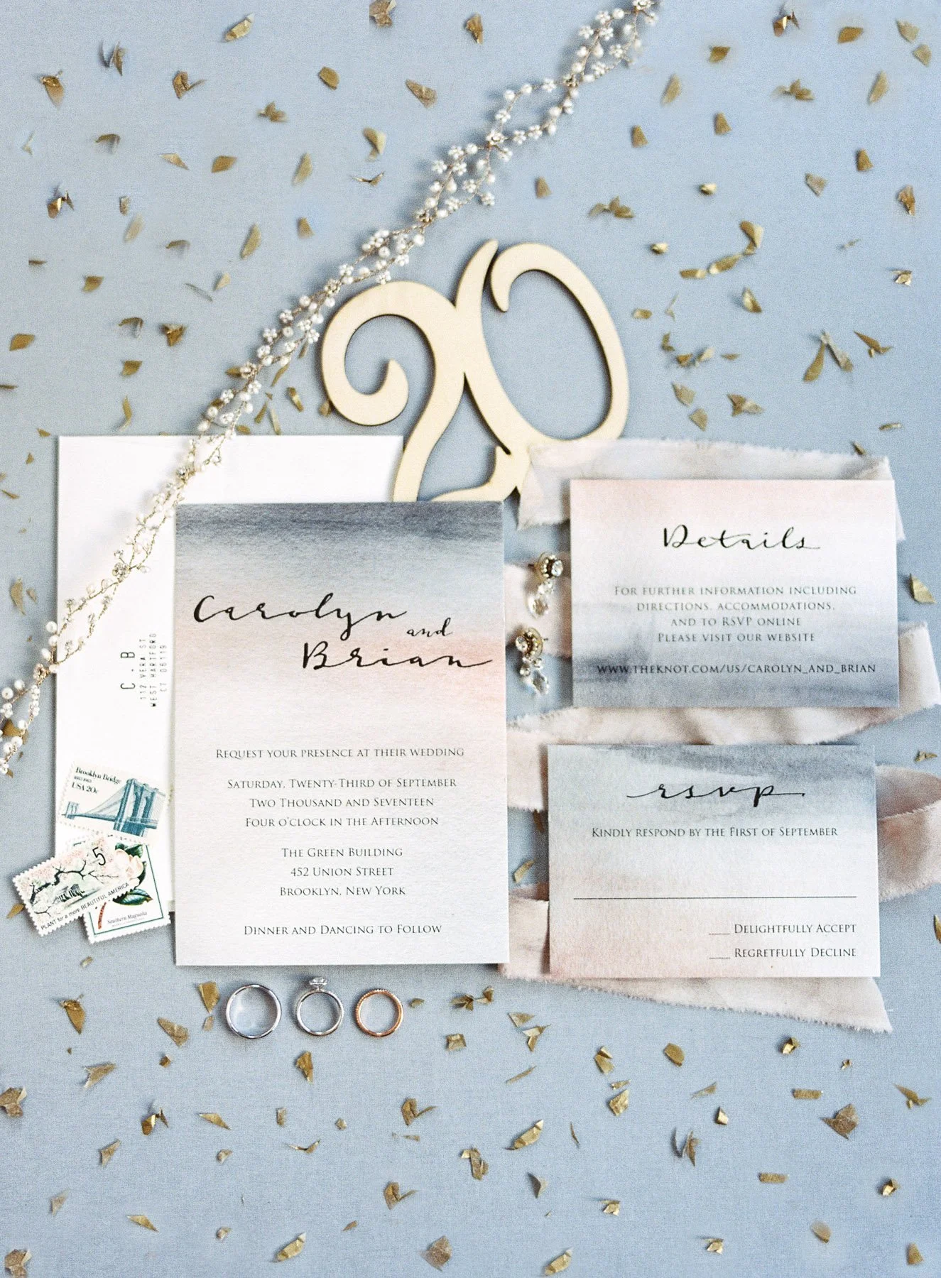 Modern Wedding Invitation Suite