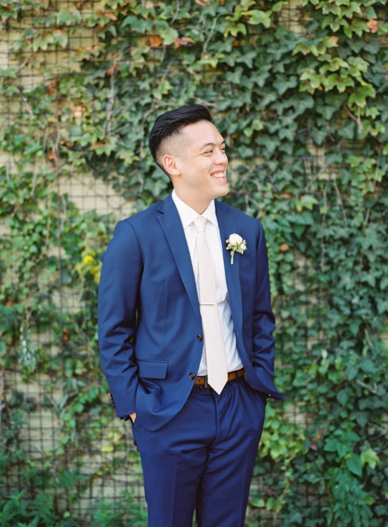 Groom at Black Lapel