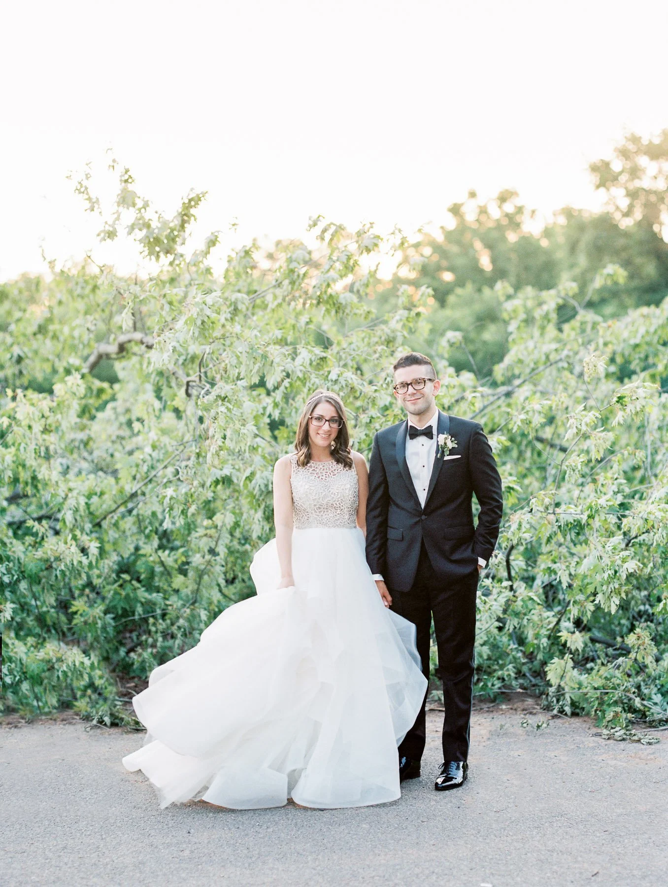 Bride and Groom at The Ryland Inn