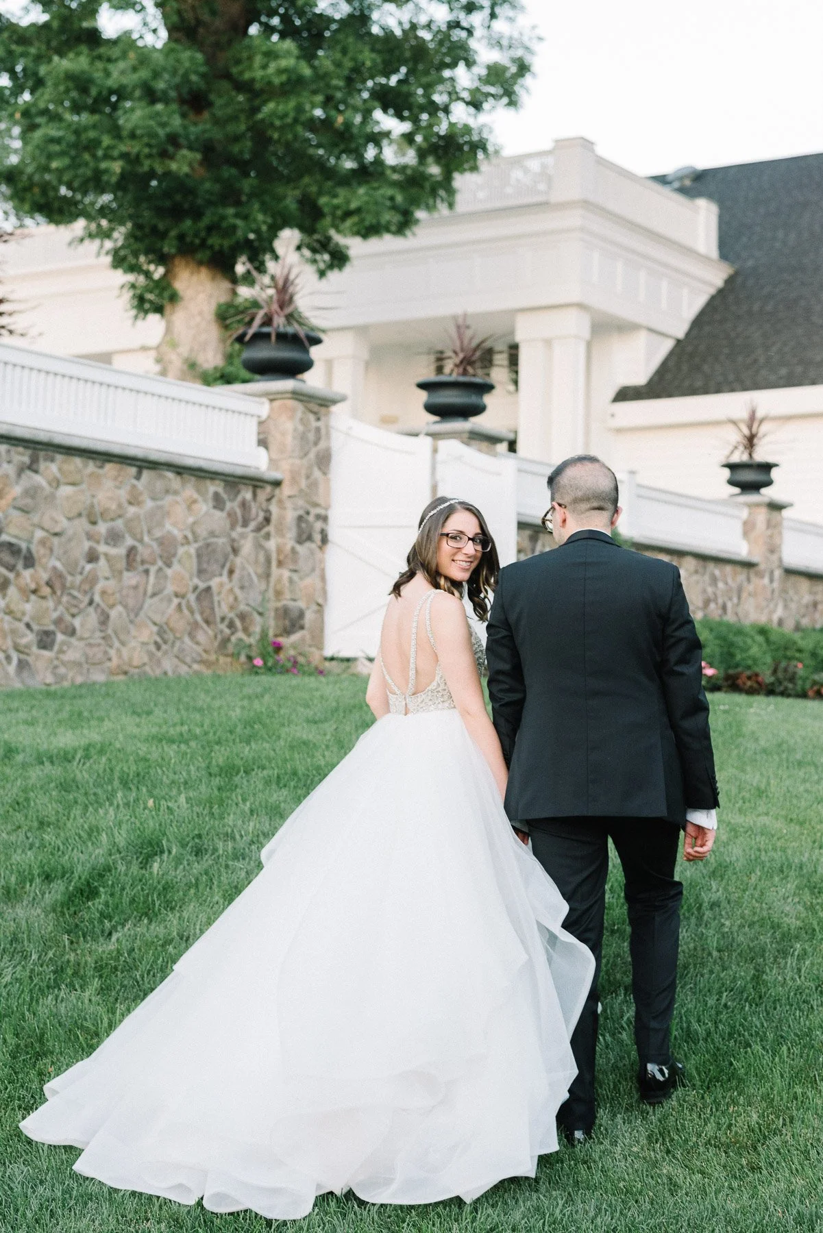 Bride and Groom at The Ryland Inn