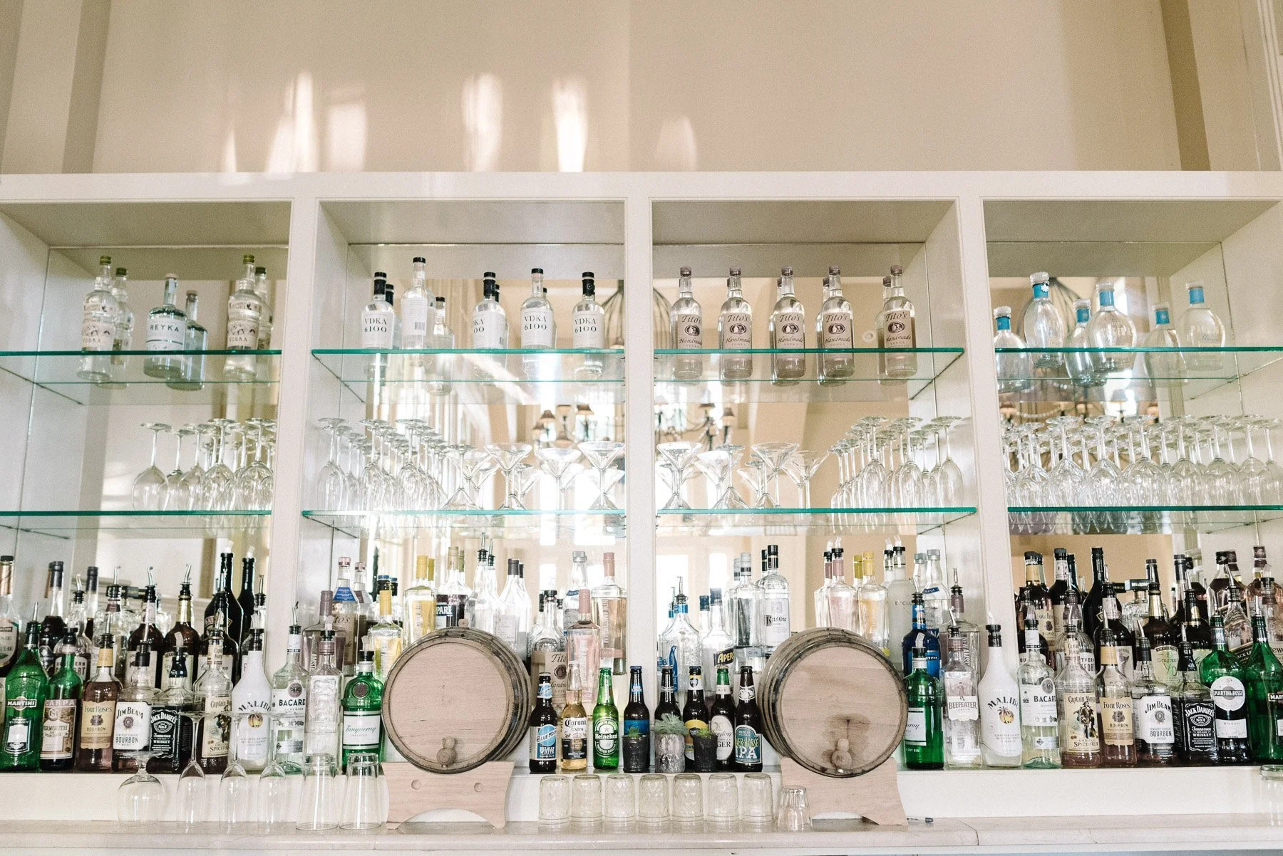 The bar at The Ryland Inn