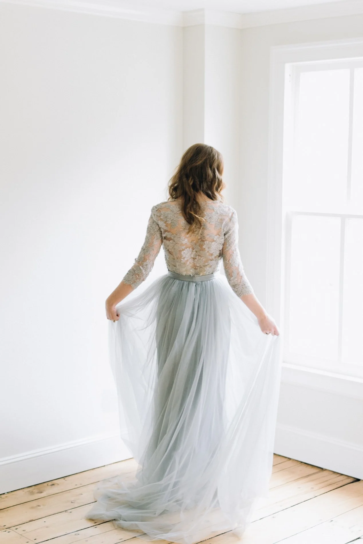 Alexandra Grecco blue wedding gown 