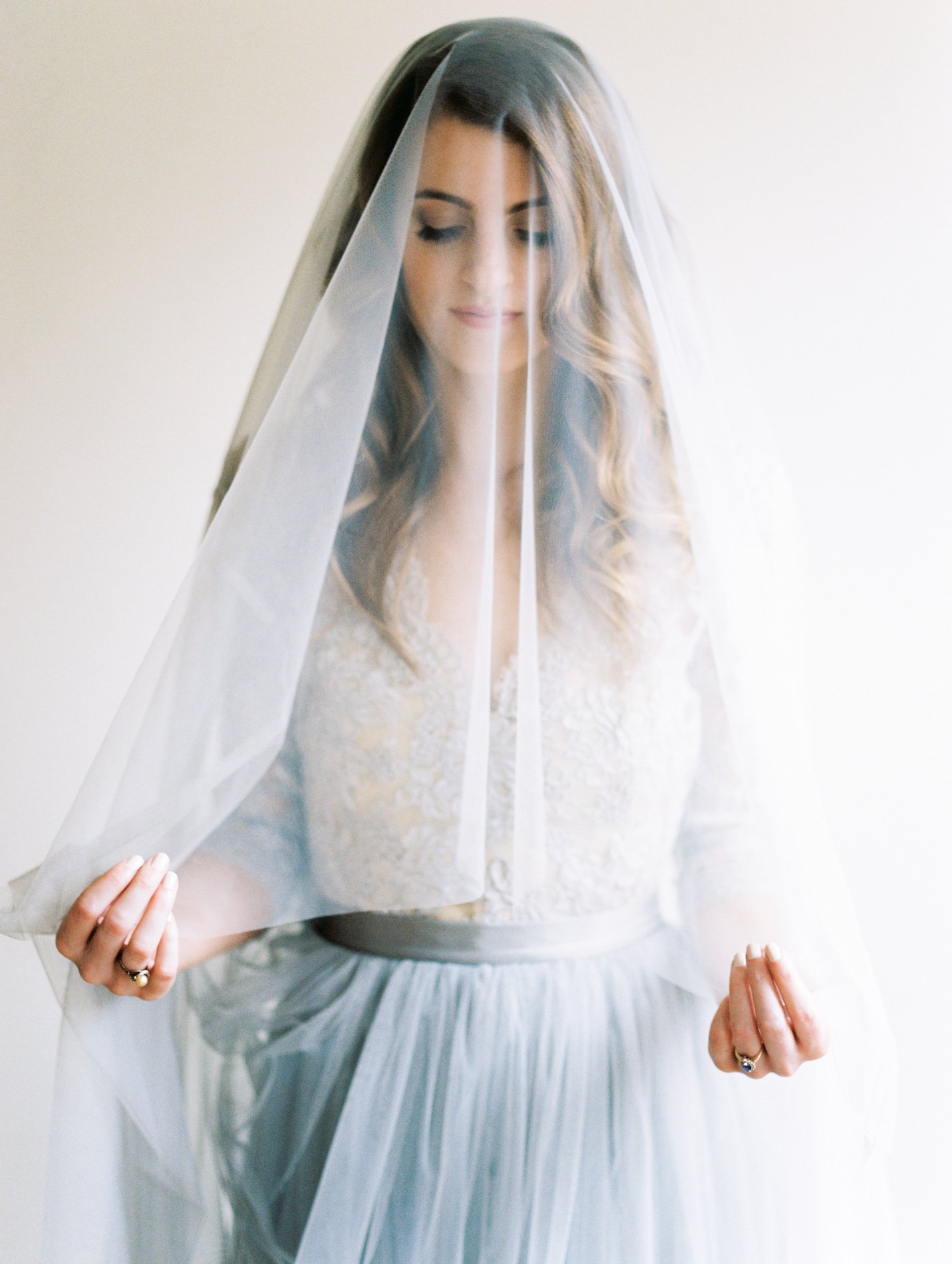 Alexandra Grecco blue wedding gown