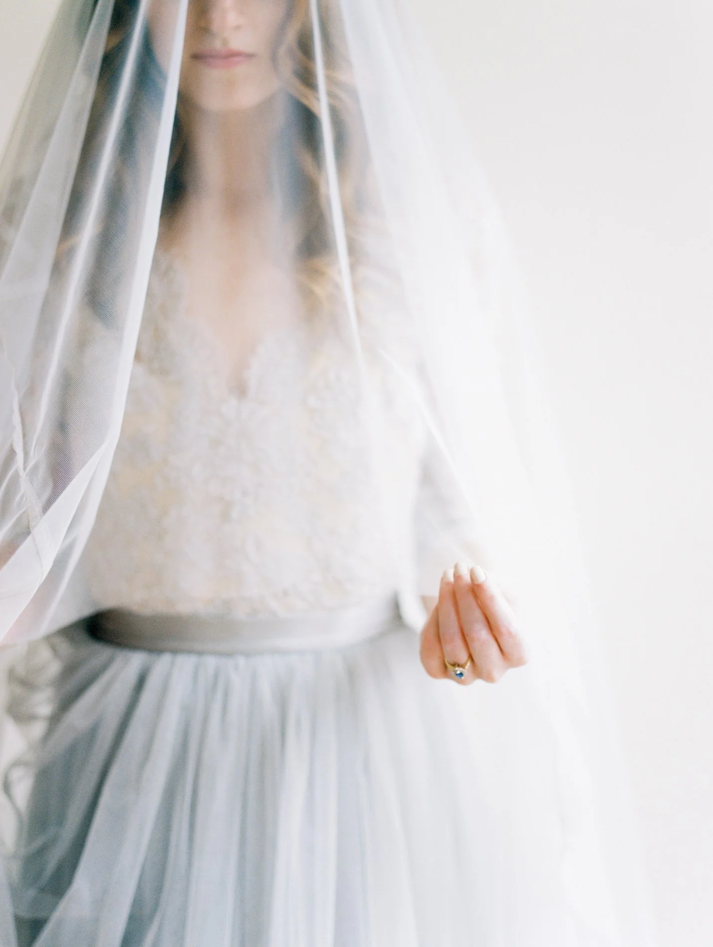 Alexandra Grecco blue wedding gown 