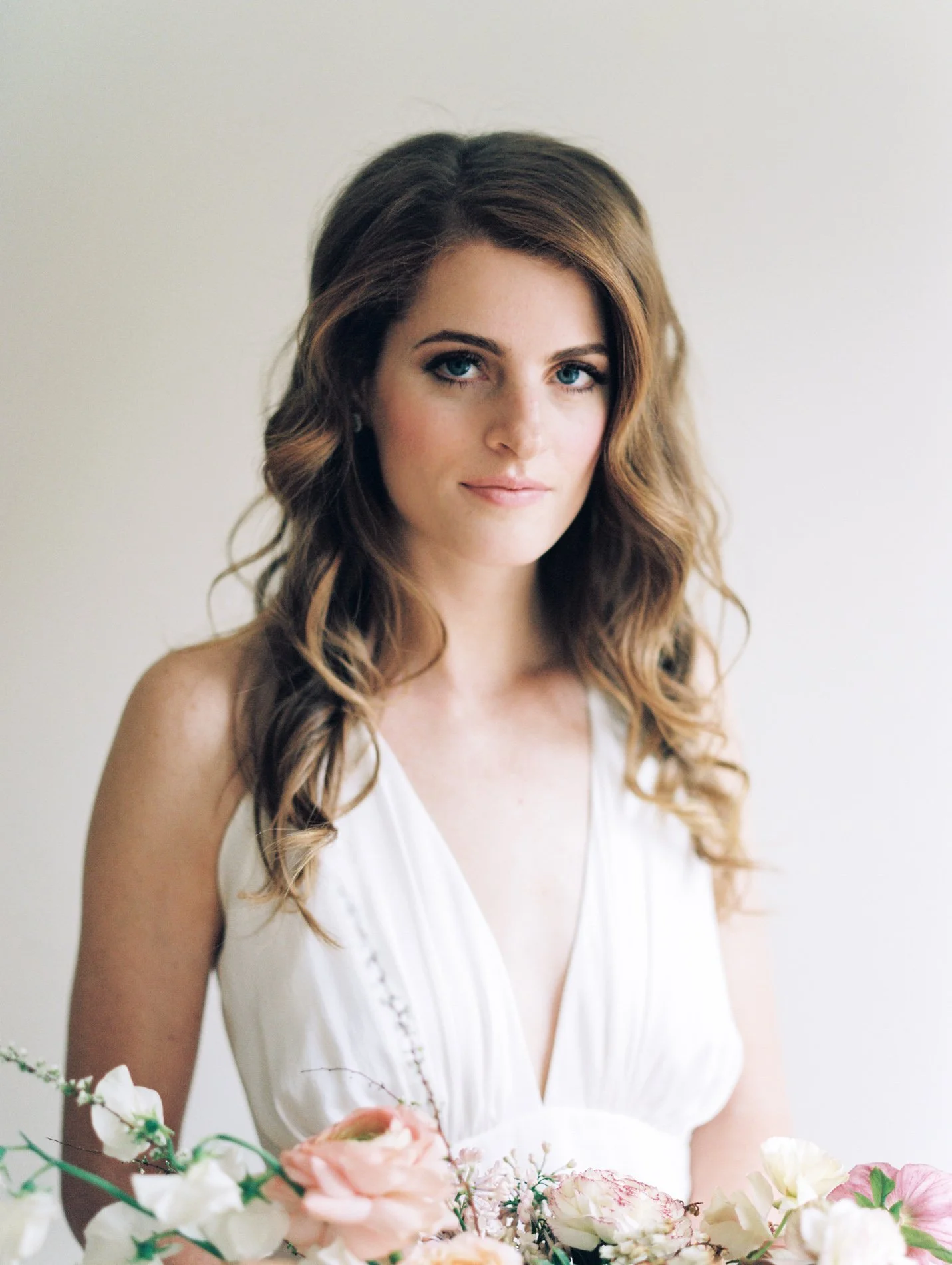 Alexandra Grecco wedding gown and Samantha Linn Makeup