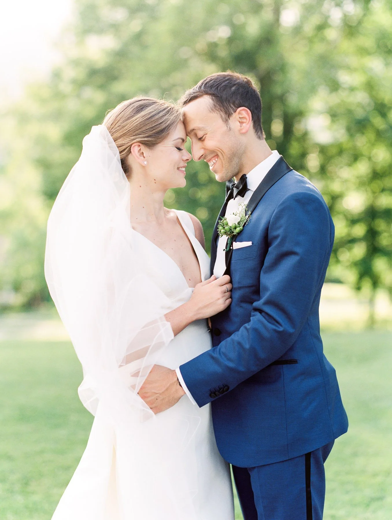Manchester Vermont Wedding Bride and Groom Portrait
