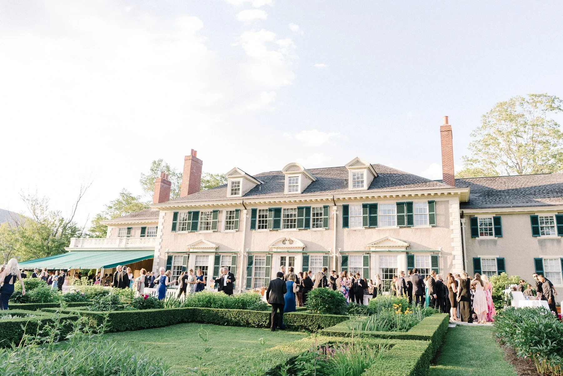 Manchester Vermont Wedding Hildene Estate Cocktail Hour