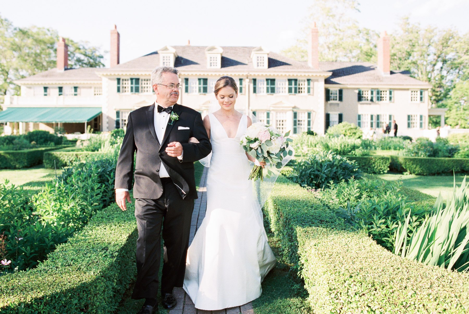 Manchester Vermont Wedding Bride and Father