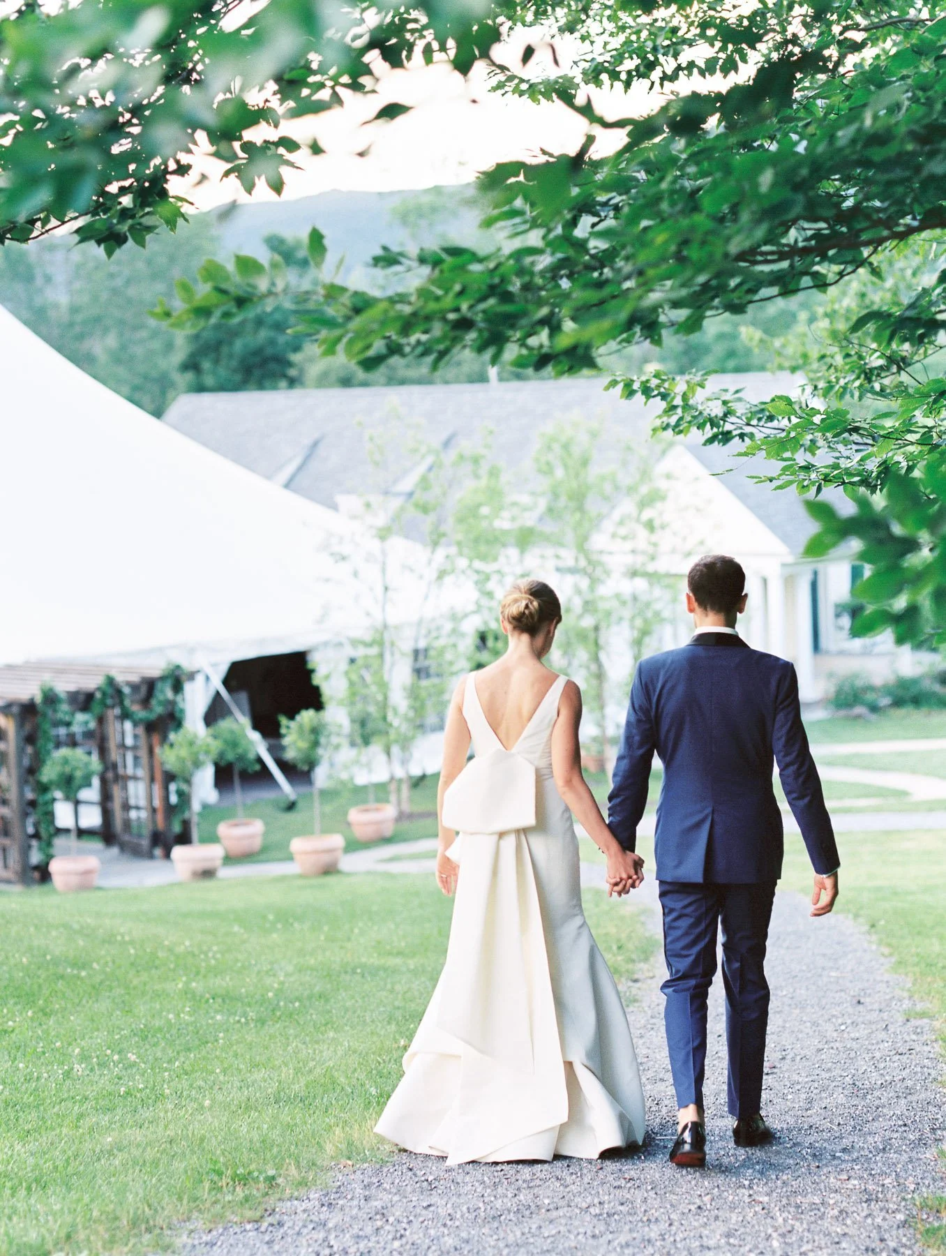 Manchester Vermont Wedding Hildene Estate Tented Reception Entrance