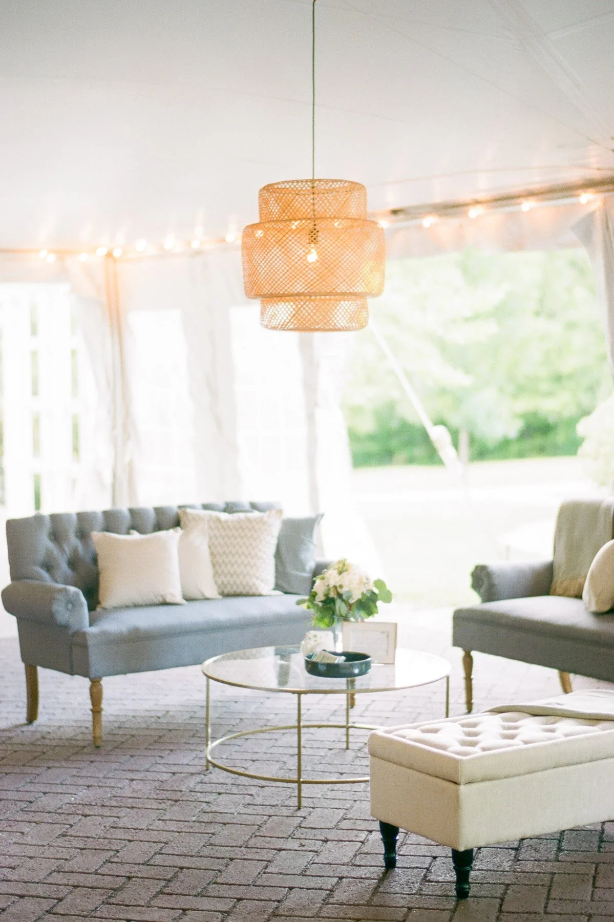 Manchester Vermont Wedding Hildene Estate Reception Tent Details