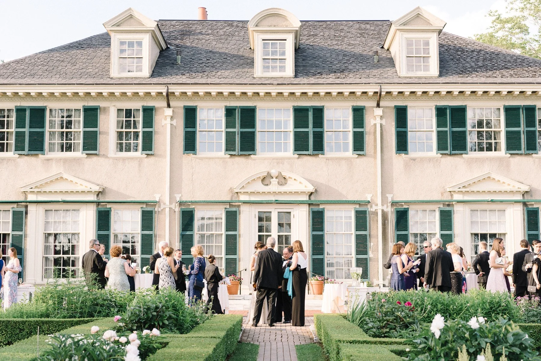 Manchester Vermont Wedding Hildene Estate Cocktail Hour