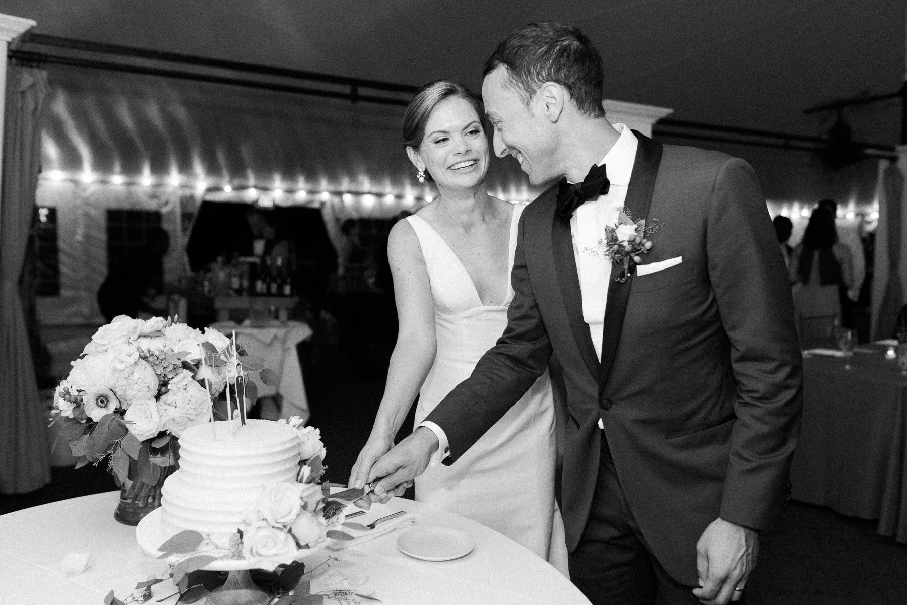 Manchester Vermont Wedding Cake Cutting