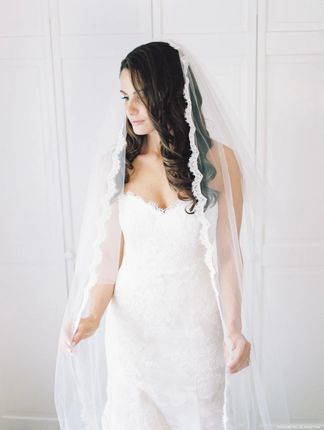Bride in Monique Lhullier