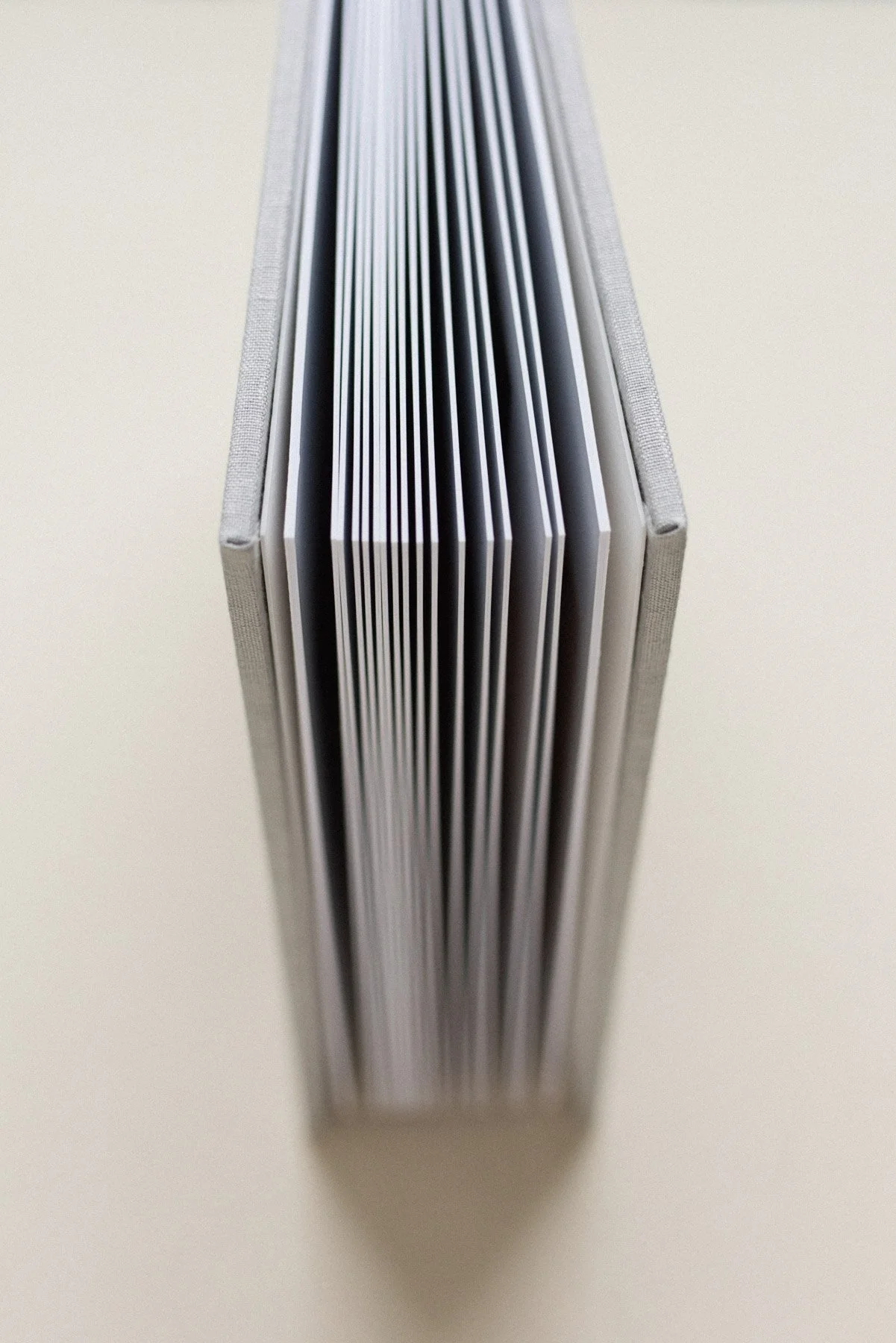 NJ Wedding Photographer Fine Art Luxe Linen Wedding Album with Gold Foil