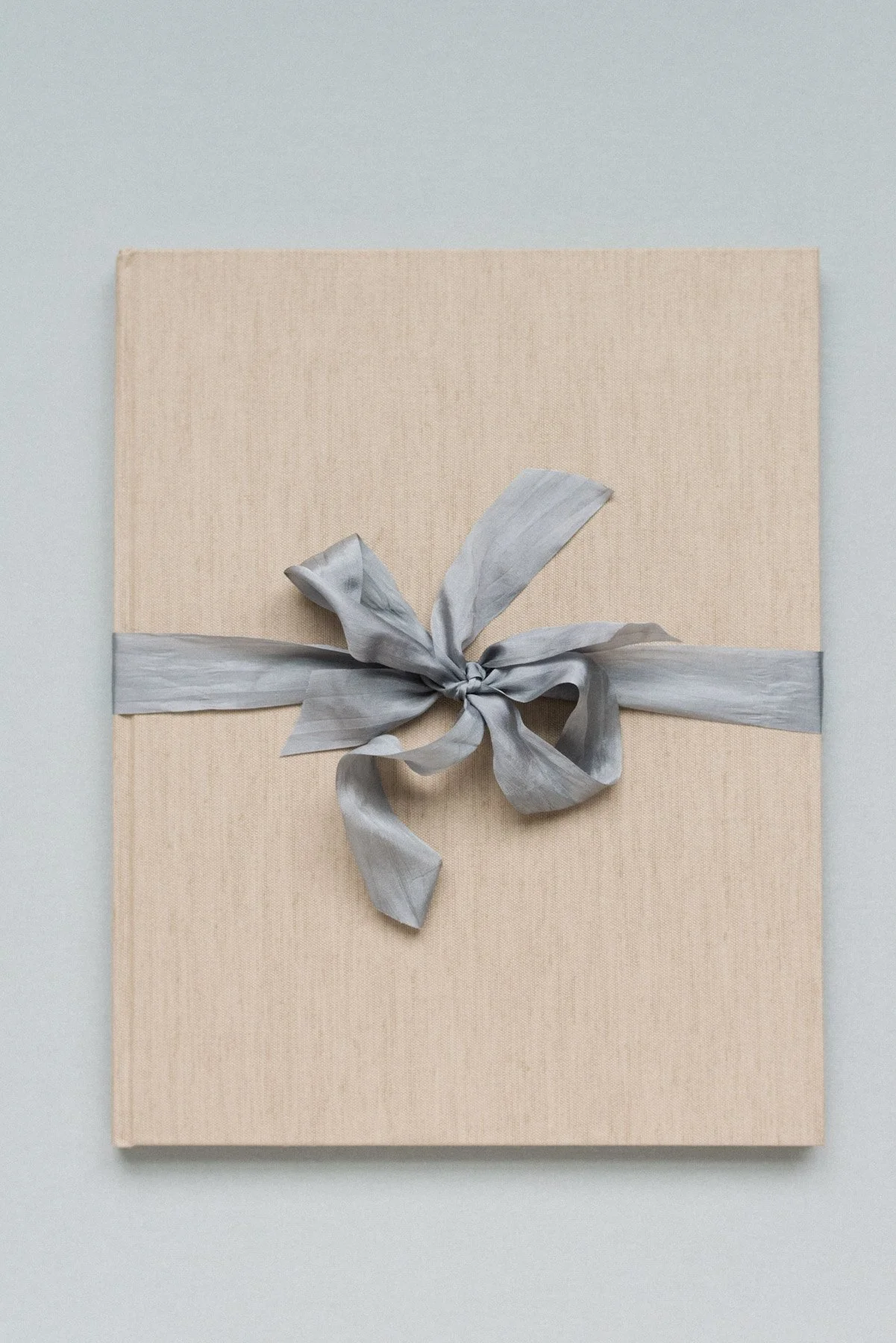 NJ Wedding Photographer Fine Art Linen Wedding Book with Magazine Style Pages