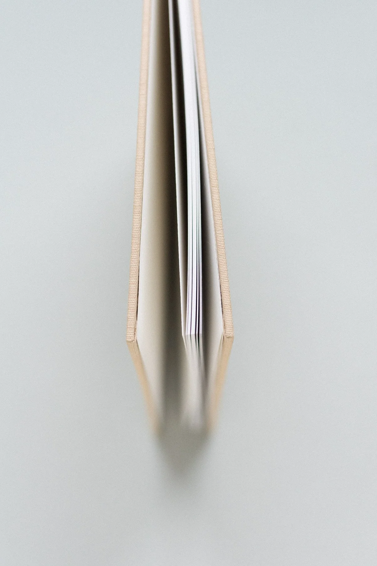 NJ Wedding Photographer Fine Art Linen Wedding Book with Magazine Style Pages