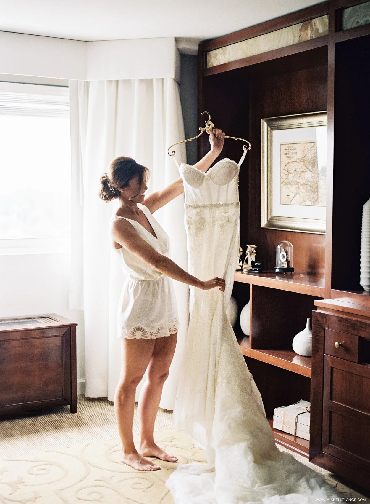 NY Wedding Photographer with Inbal Dror Dress