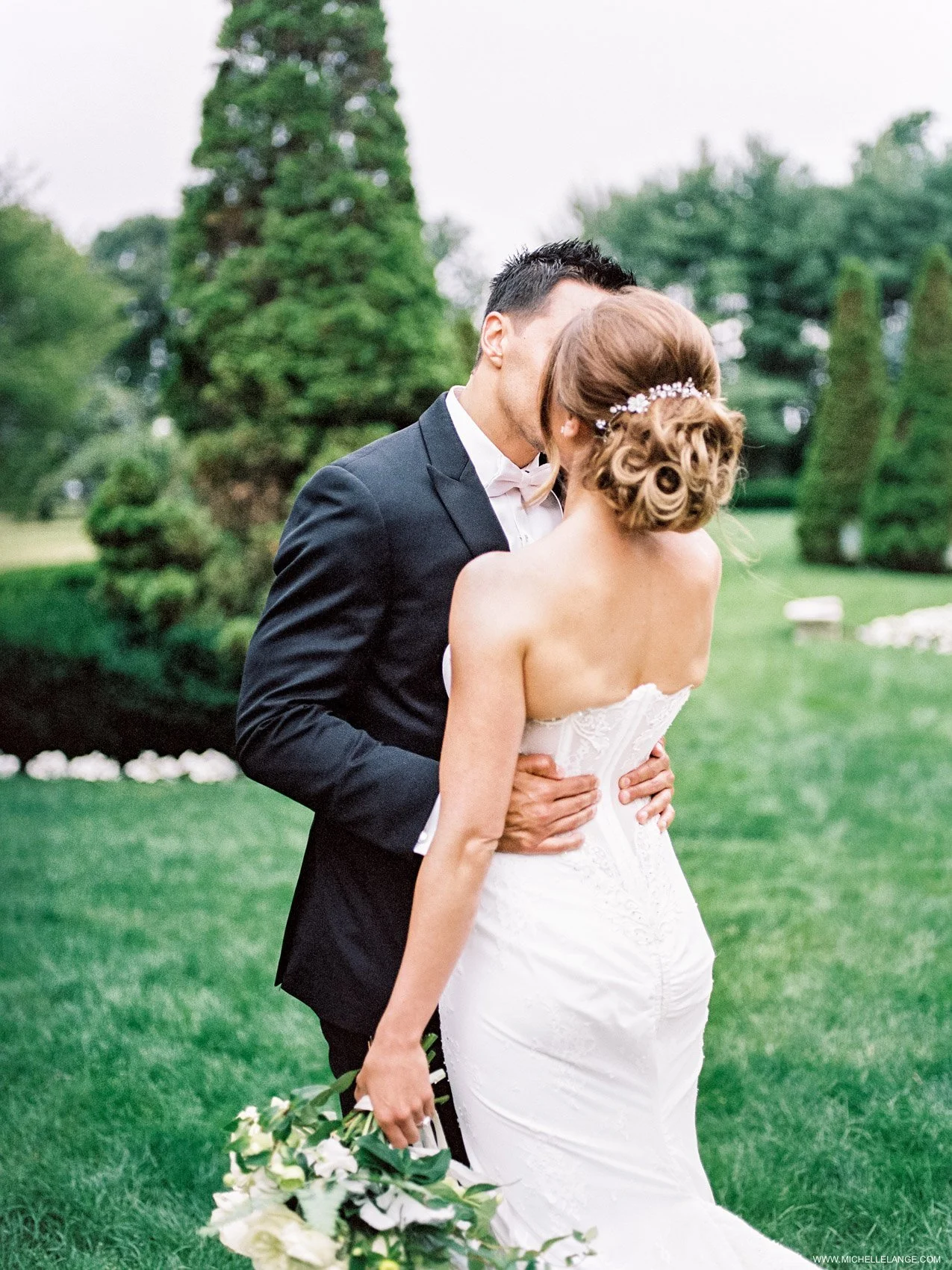 NY Wedding Photographer with Inbal Dror Wedding Gown