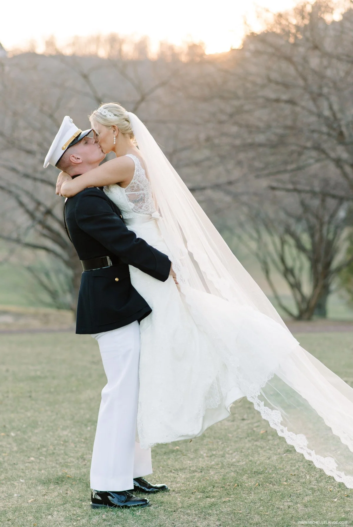 Romantic Pastel Military New Jersey Wedding