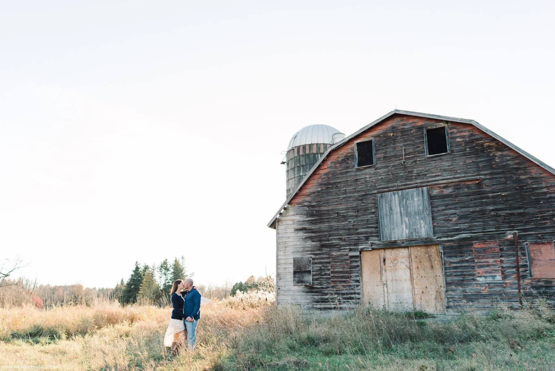 Rustic Fall Engagement in New York