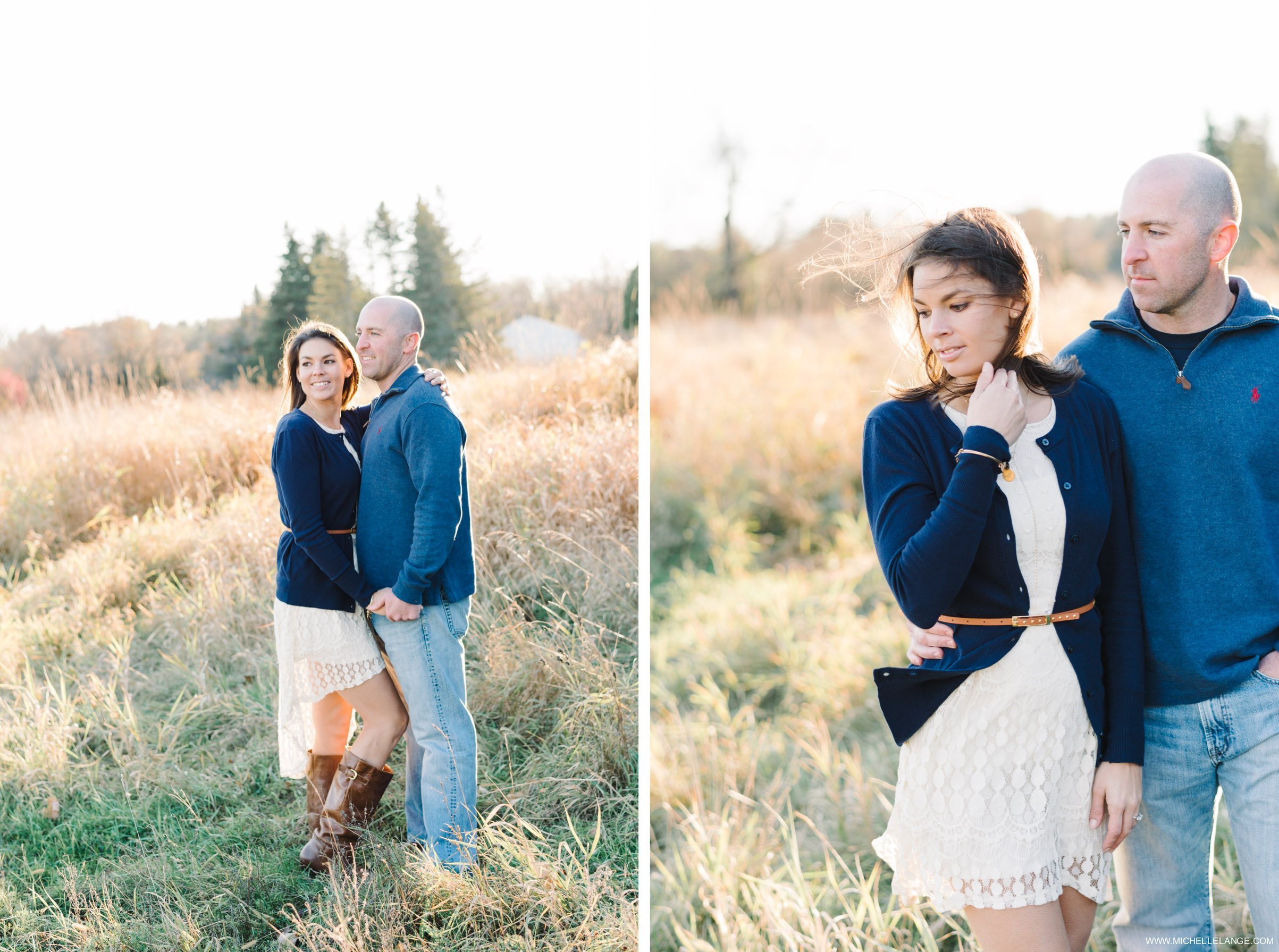 Rustic Fall Engagement in New York