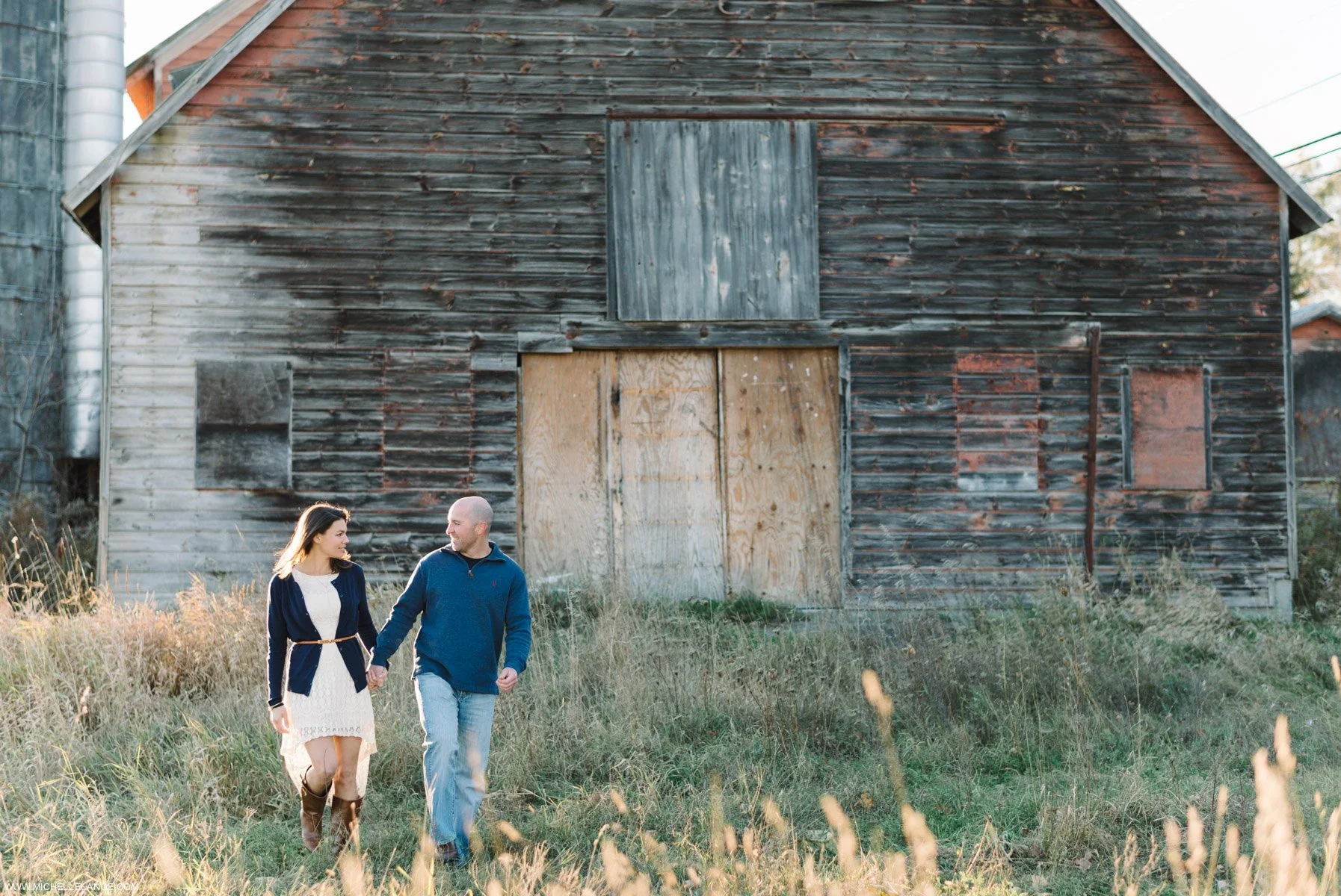 Rustic Fall Engagement in New York