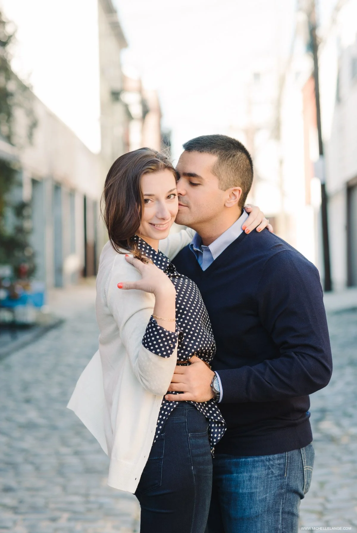 Hoboken Waterfront Fall Engagement