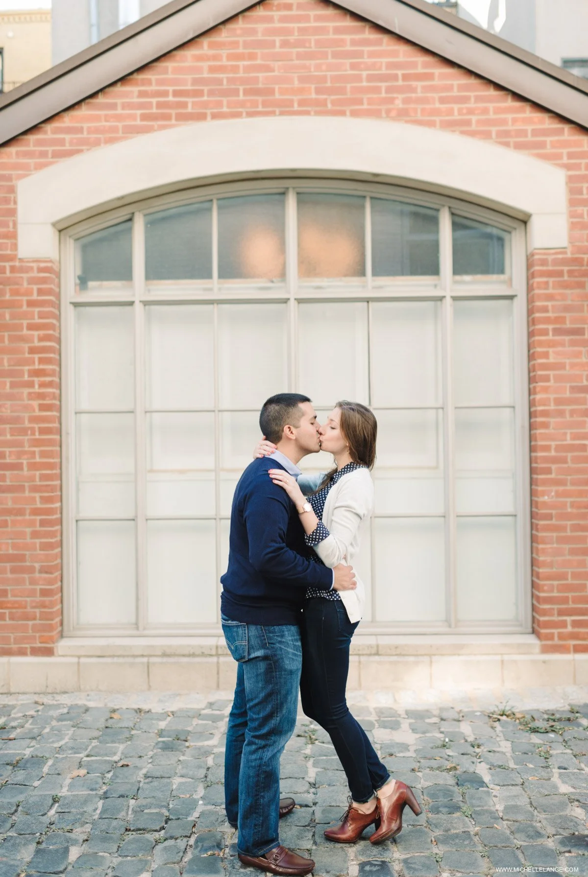 Hoboken Waterfront Fall Engagement