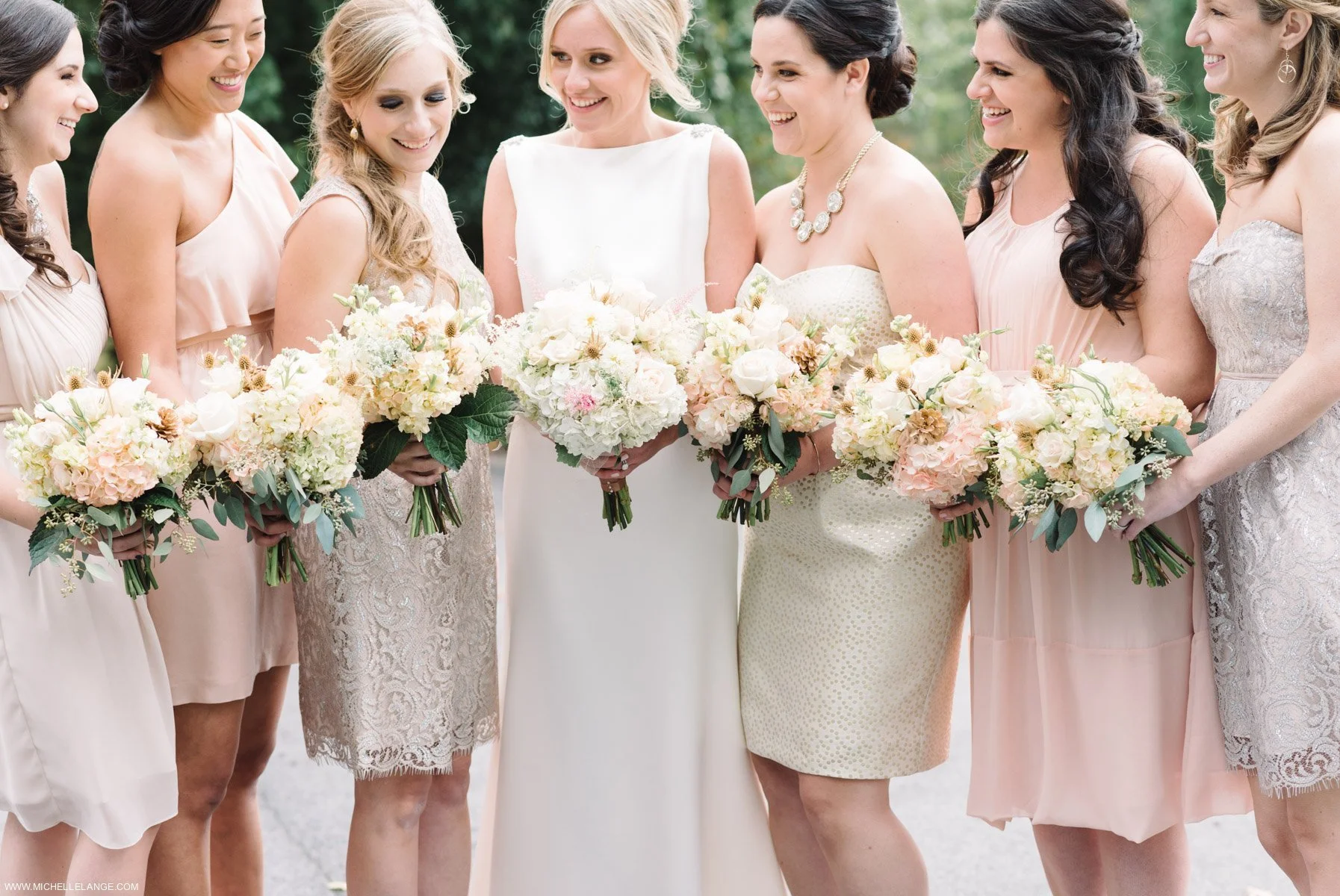 Flowers & Bridesmaids Brotherhood Winery Wedding