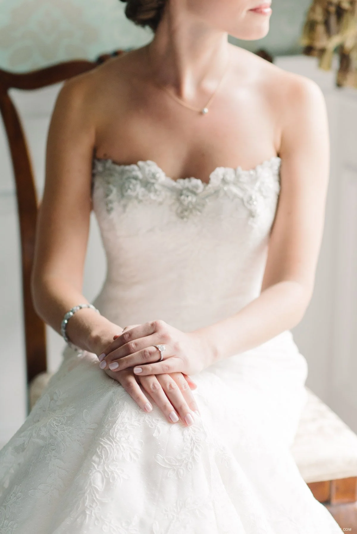 Bride Getting Ready Riverhouse at Rumson Country Club Wedding 