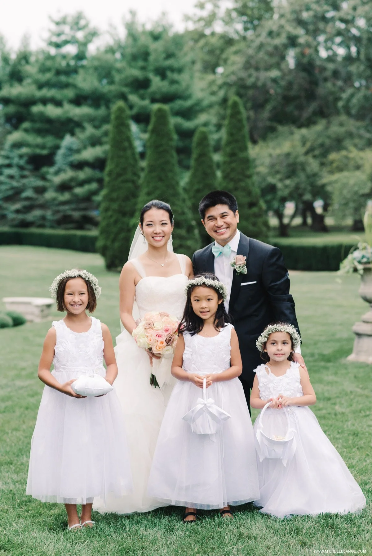 Flower Girls in Flower Crowns at The Carltun