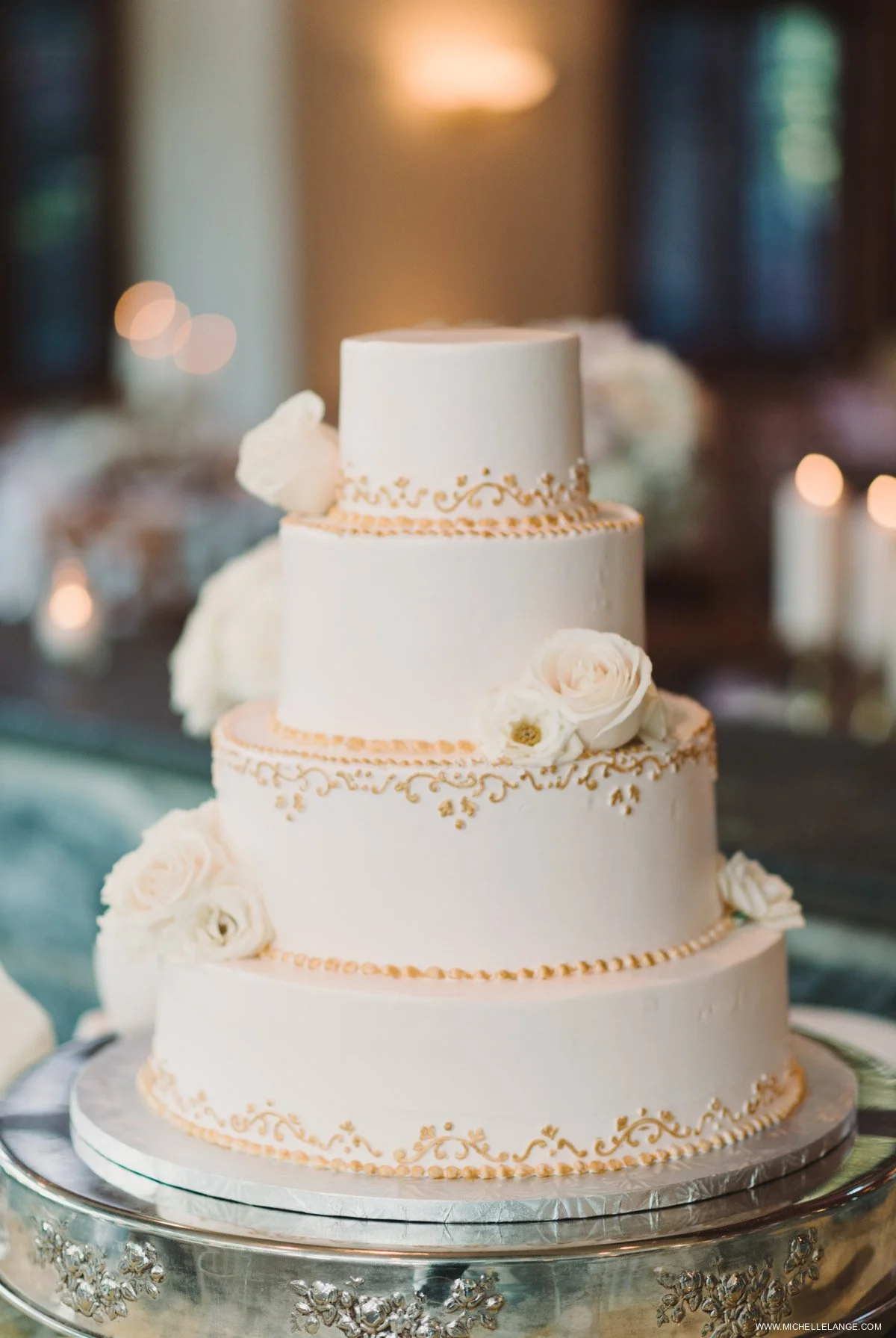 Champagne Wedding Cake Wedding Photographer