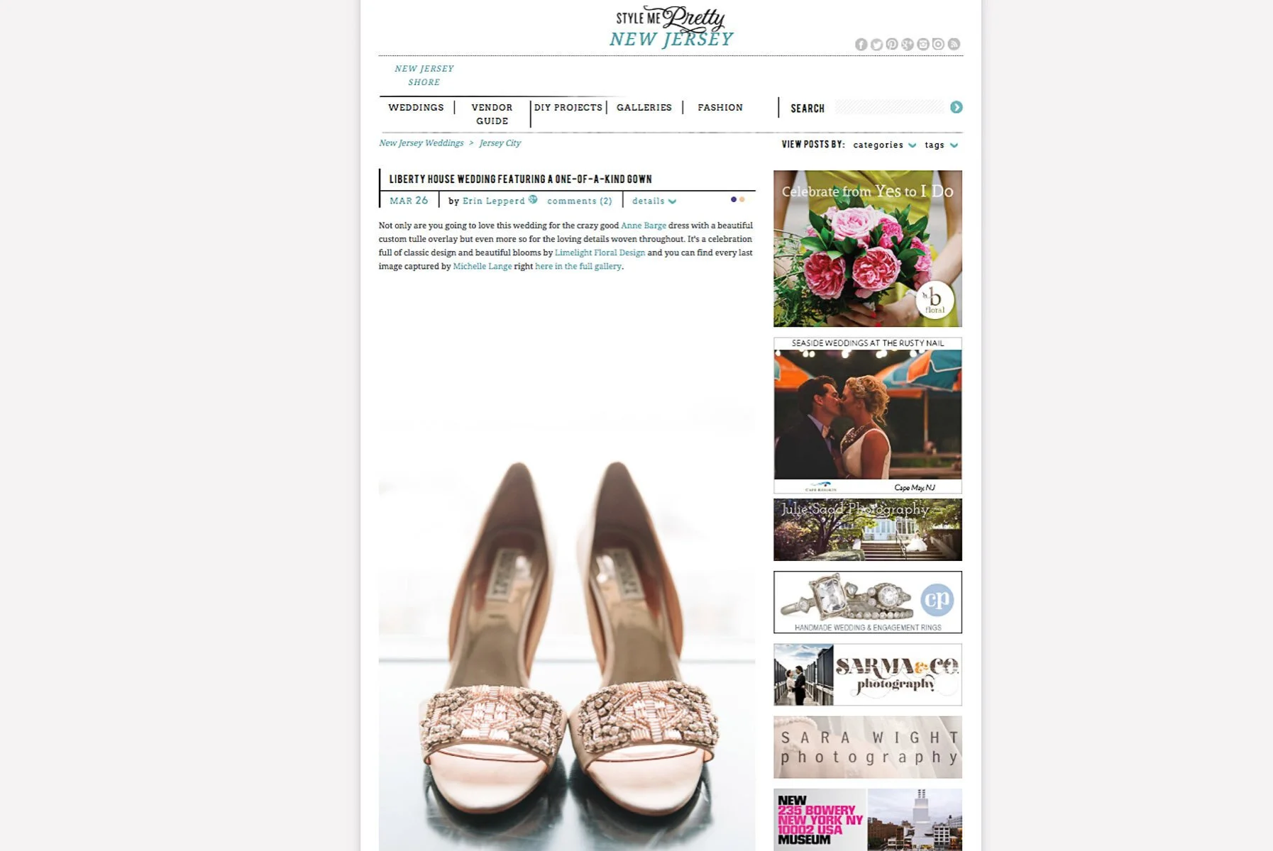 Published | Liberty House Wedding | New Jersey Wedding Photographer