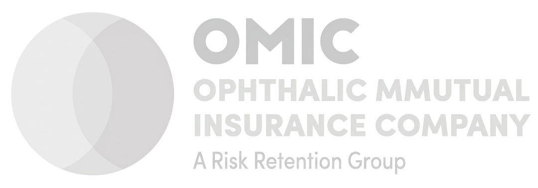 Logo of OMC Orthopedic Mutual Insurance Company with a stylized overlapping circle graphic.