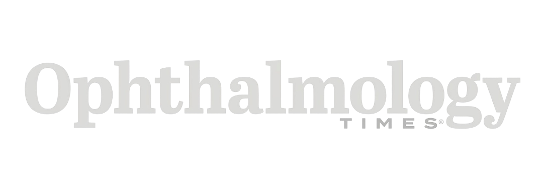 Text reading 'Ophthalmology Times' in grey letters on a black background.