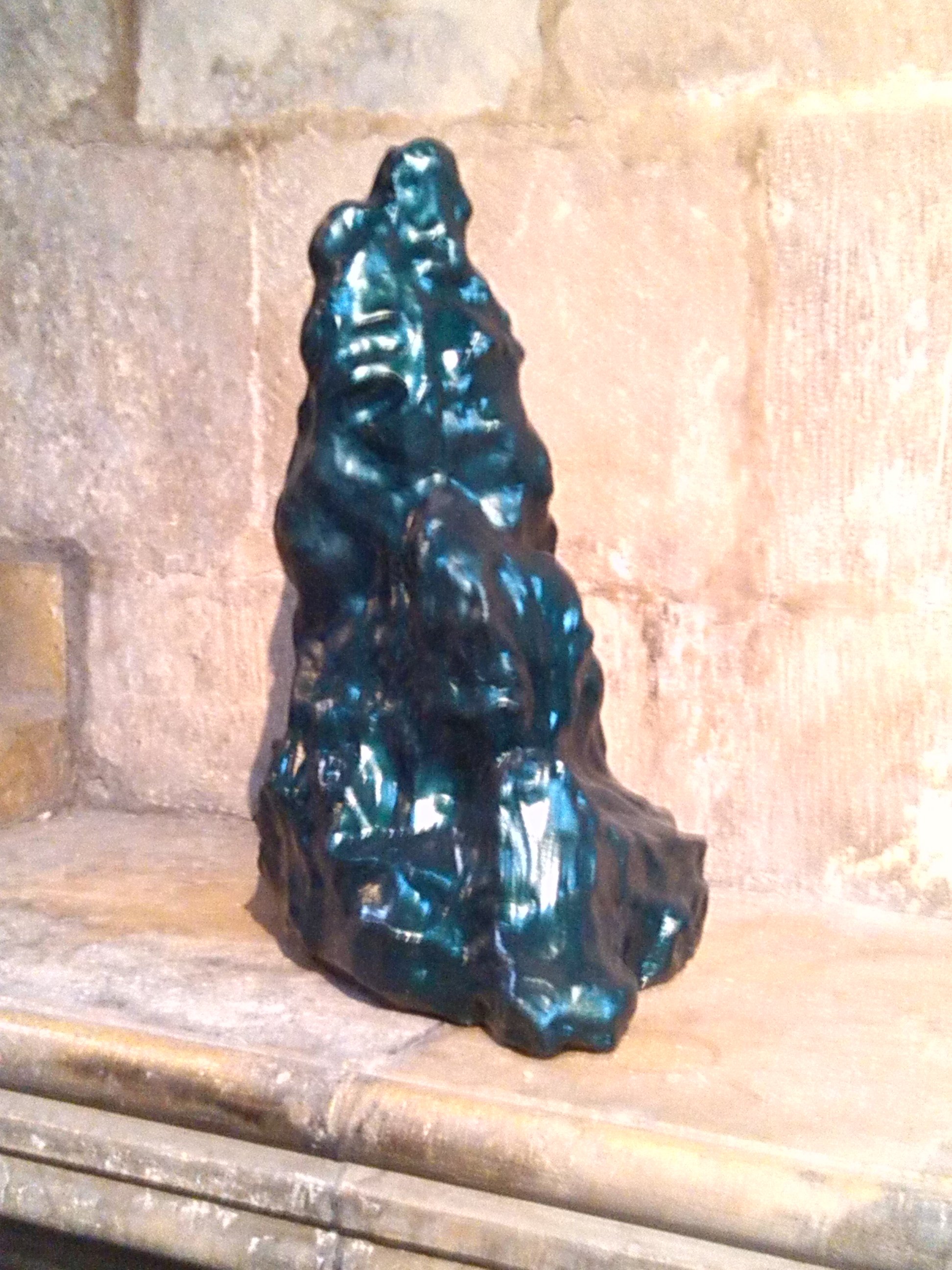 Noumenon, detail 2. 2016. unfired clay, paint..jpg