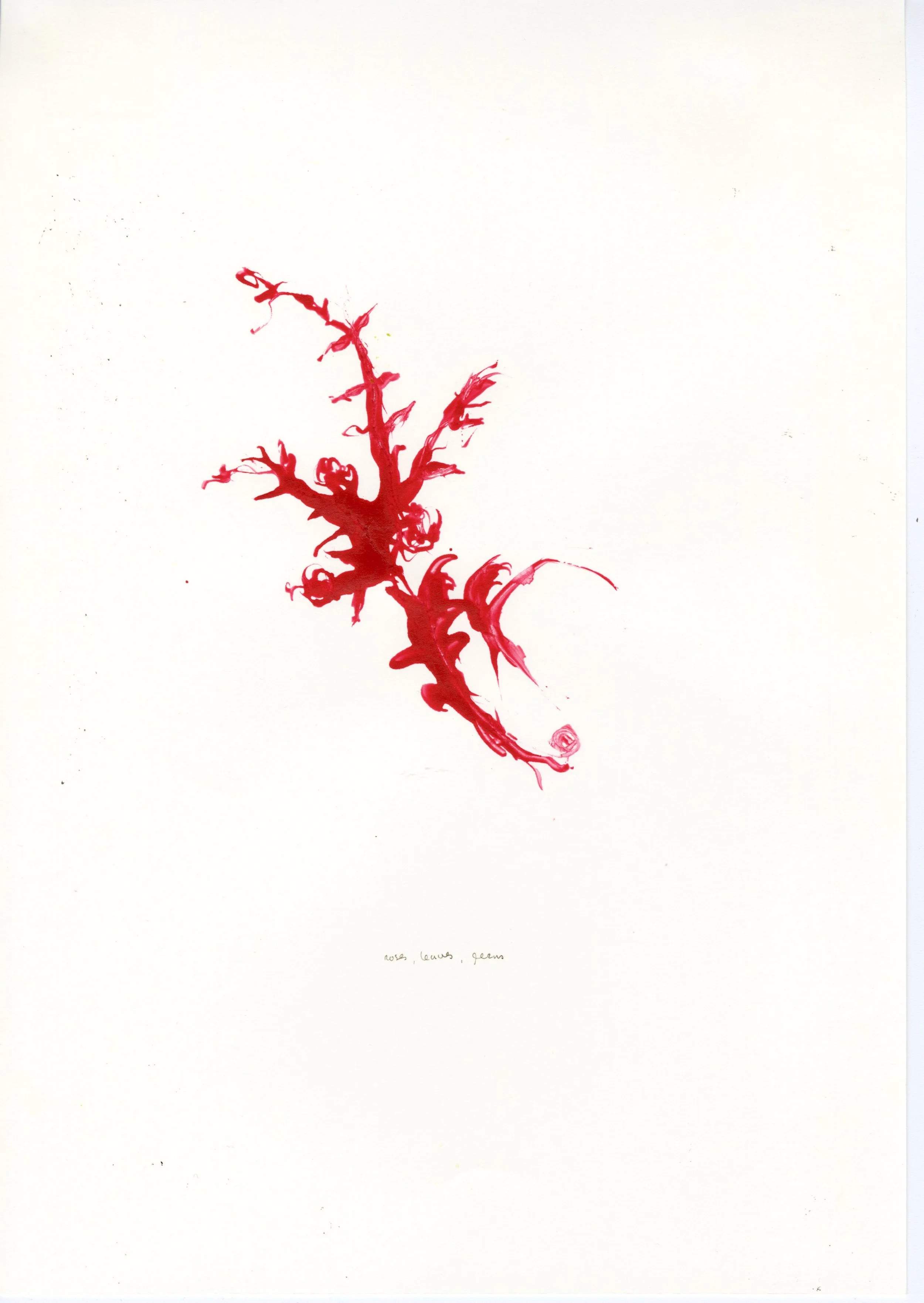 4. roses, leaves, ferns 2003. Poster paint on paper 21x30cm.jpg