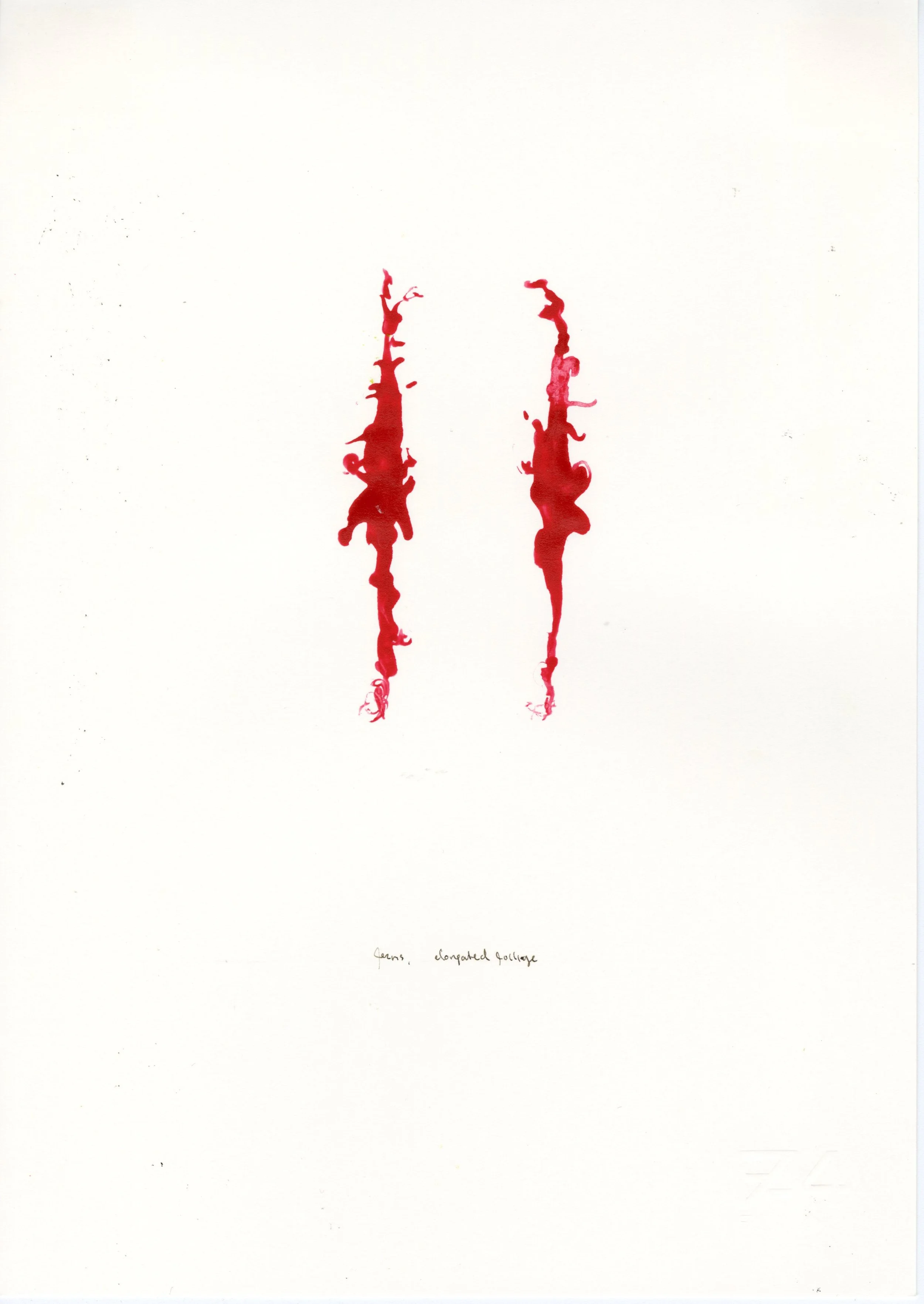 8. ferns, elongated foliage. 2003. Poster paint on paper 21x30cm.jpg