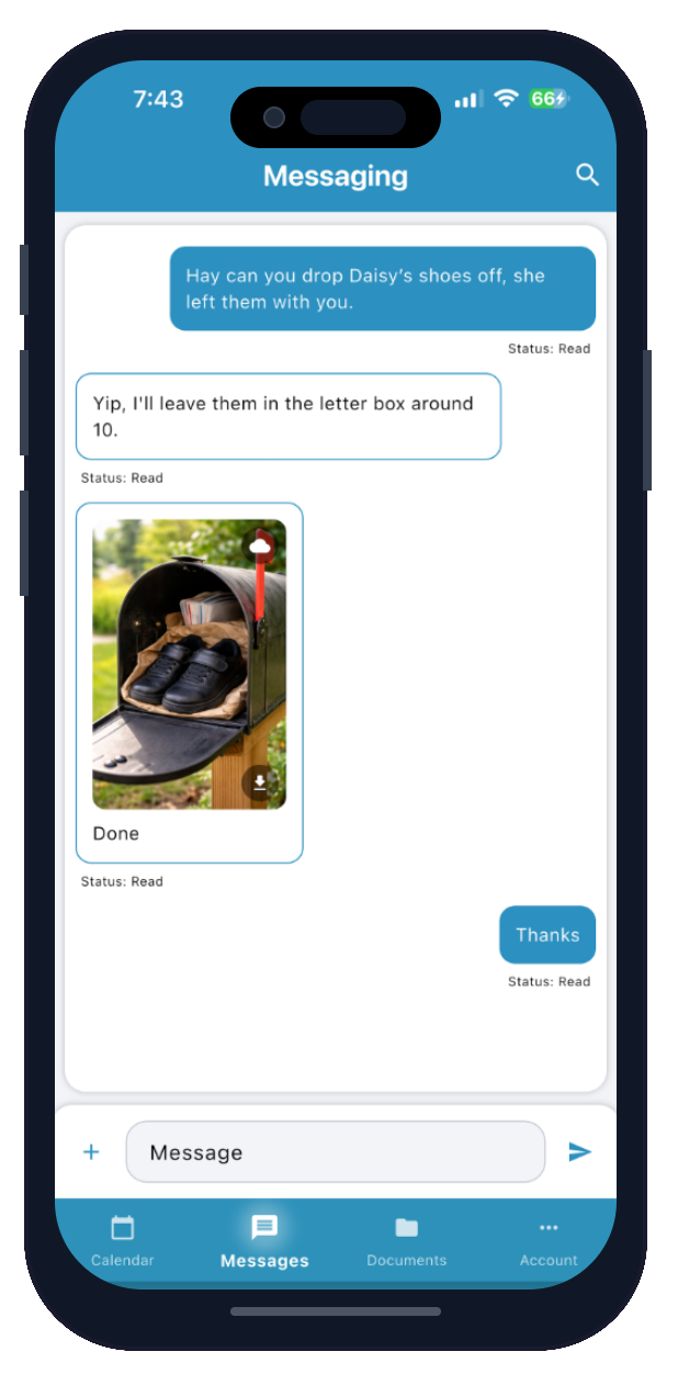 CoAlign app messaging preview