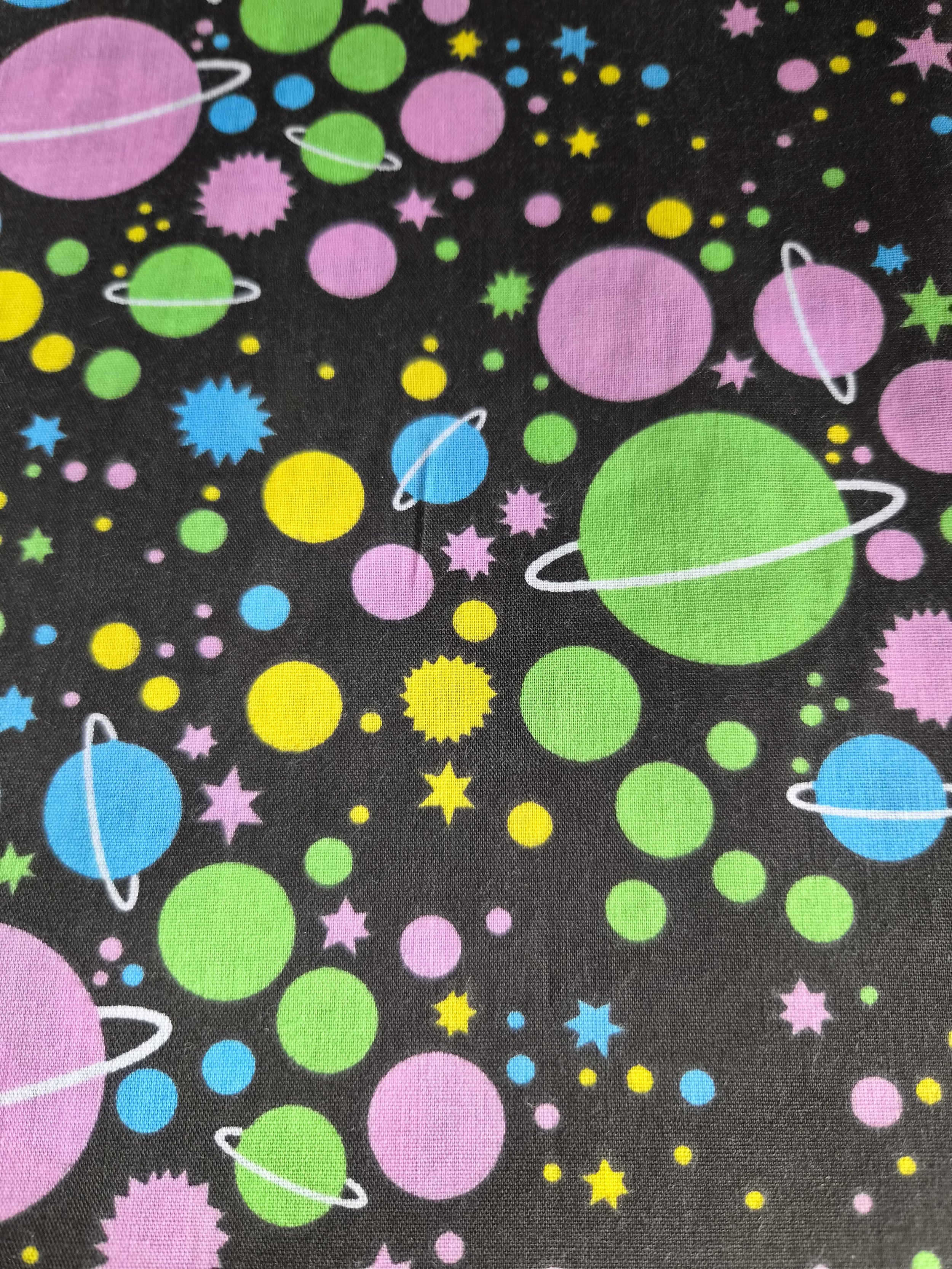 GALAXY PLANETS SPACE POLYCOTTON LEAD